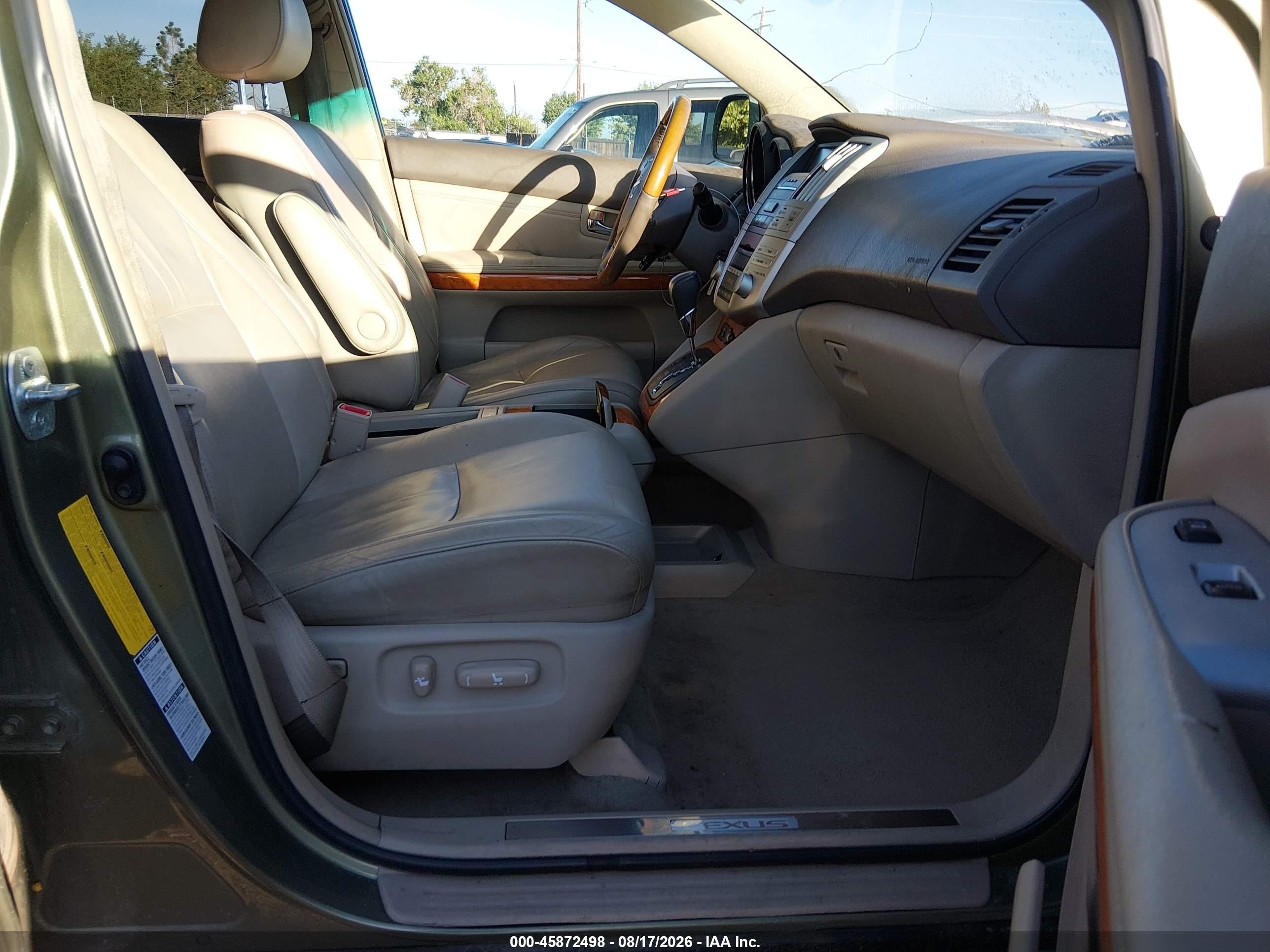 2008 Lexus Rx 350   Green vin: 2T2HK31U58C069988