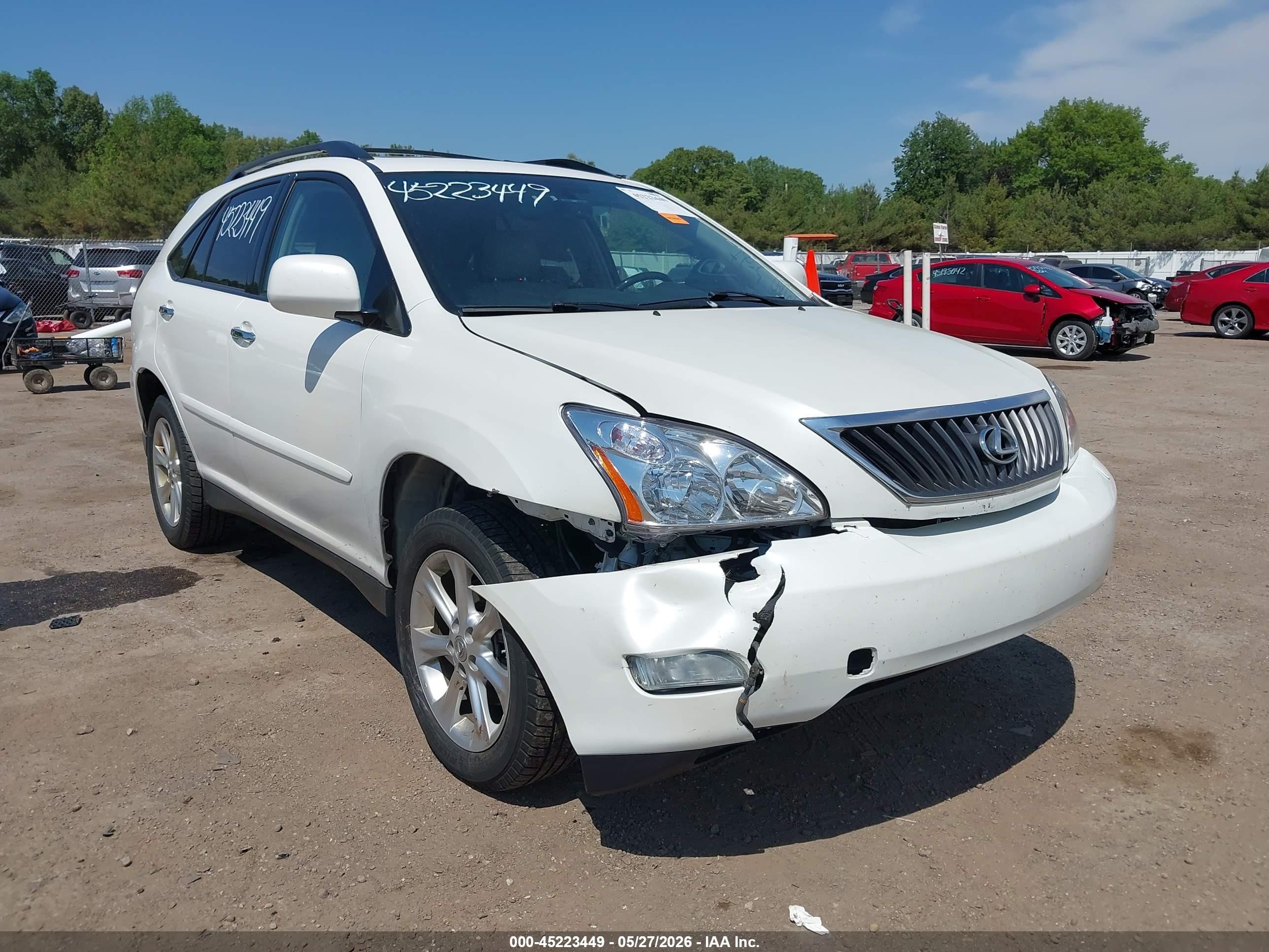 2008 Lexus Rx 350   White vin: 2T2HK31U58C074284