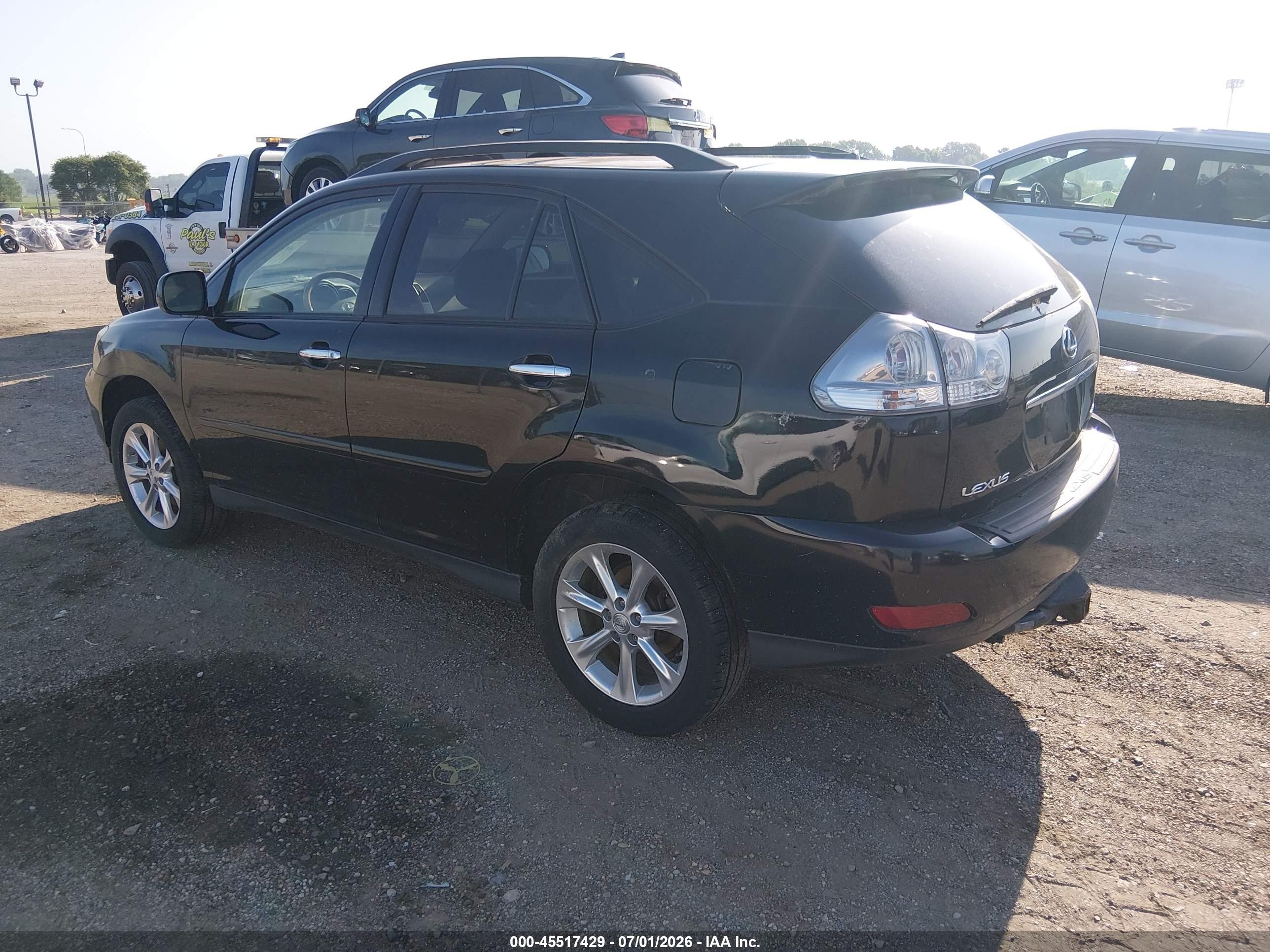 2008 Lexus Rx 350 Black vin: 2T2HK31U58C075743