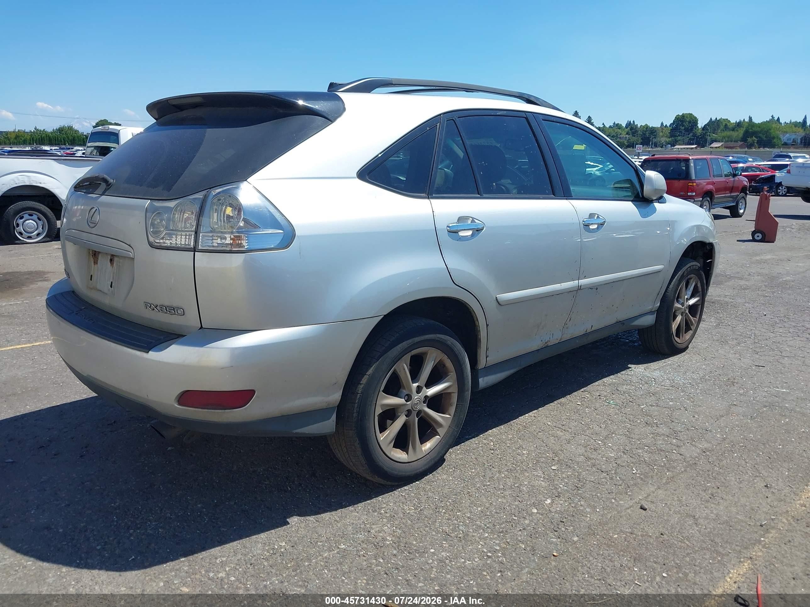 2008 Lexus Rx 350   Silver vin: 2T2HK31U58C077489