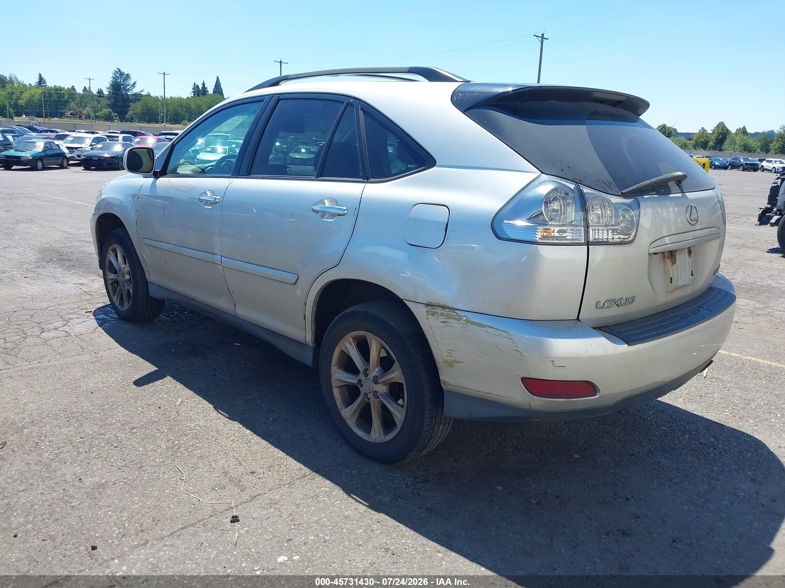 2008 Lexus Rx 350   Silver vin: 2T2HK31U58C077489