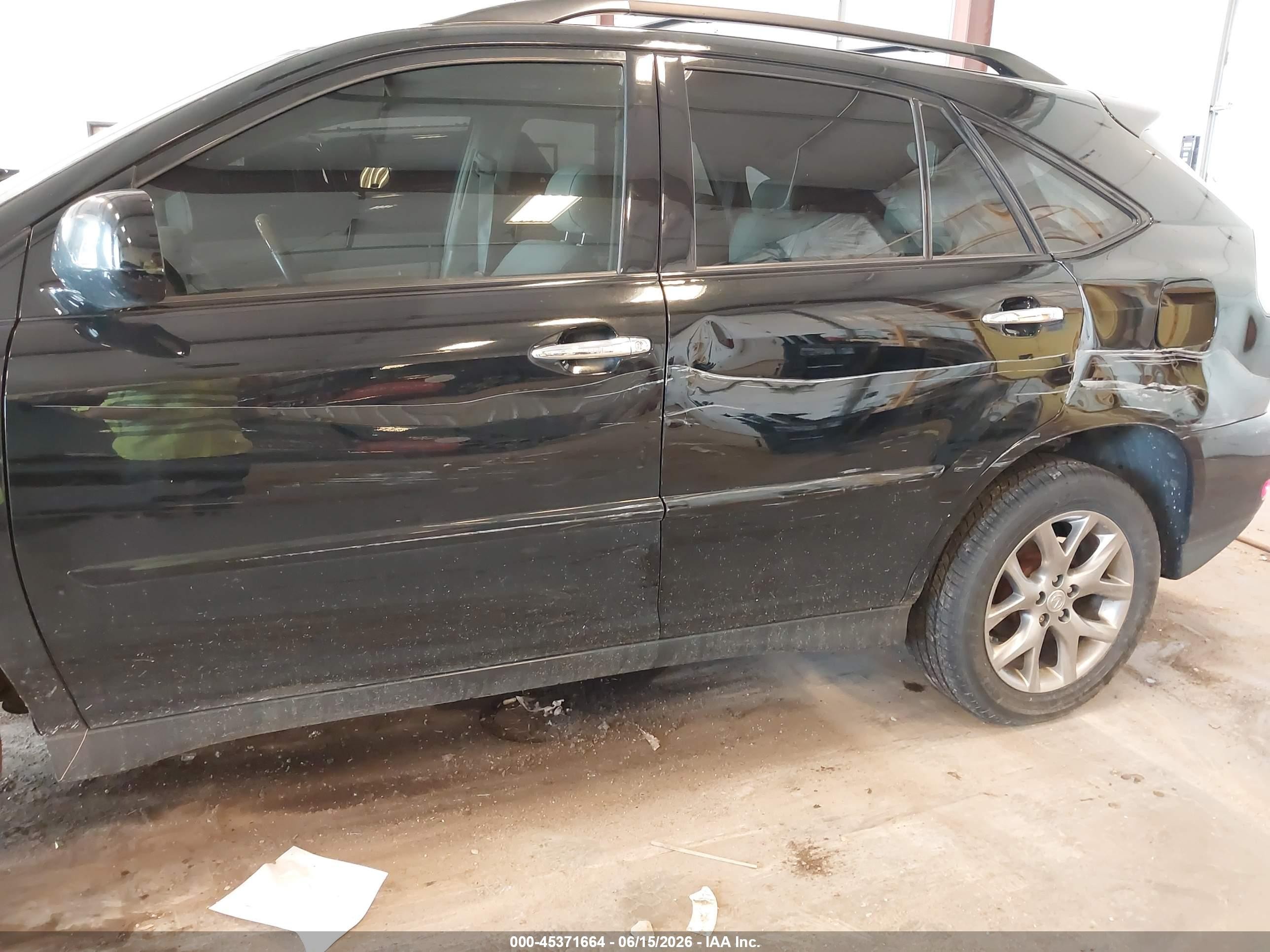 2009 Lexus Rx 350   Black vin: 2T2HK31U59C119595