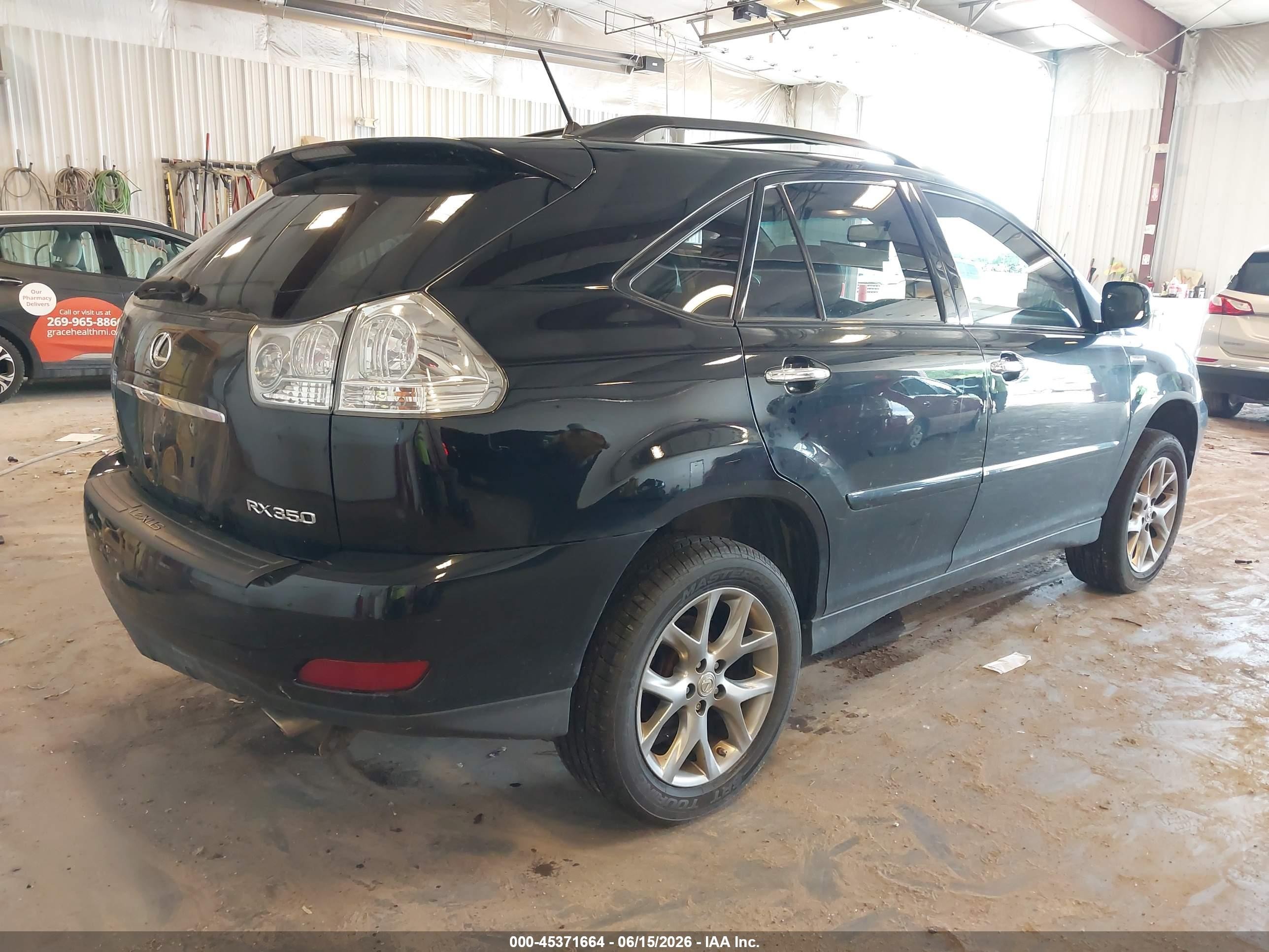 2009 Lexus Rx 350   Black vin: 2T2HK31U59C119595