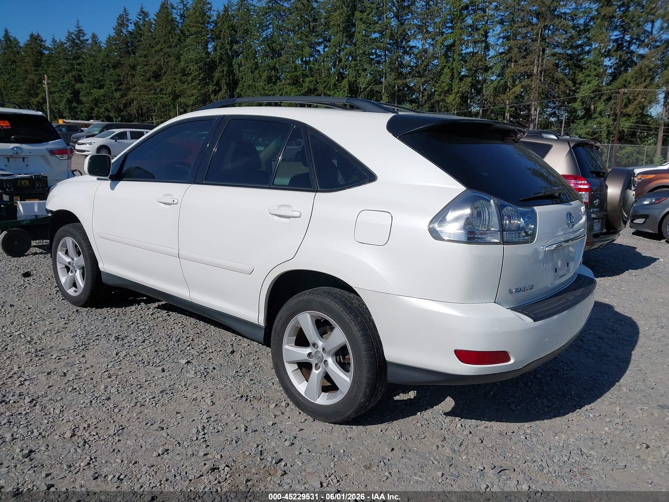 2007 Lexus Rx 350   White vin: 2T2HK31U67C021723