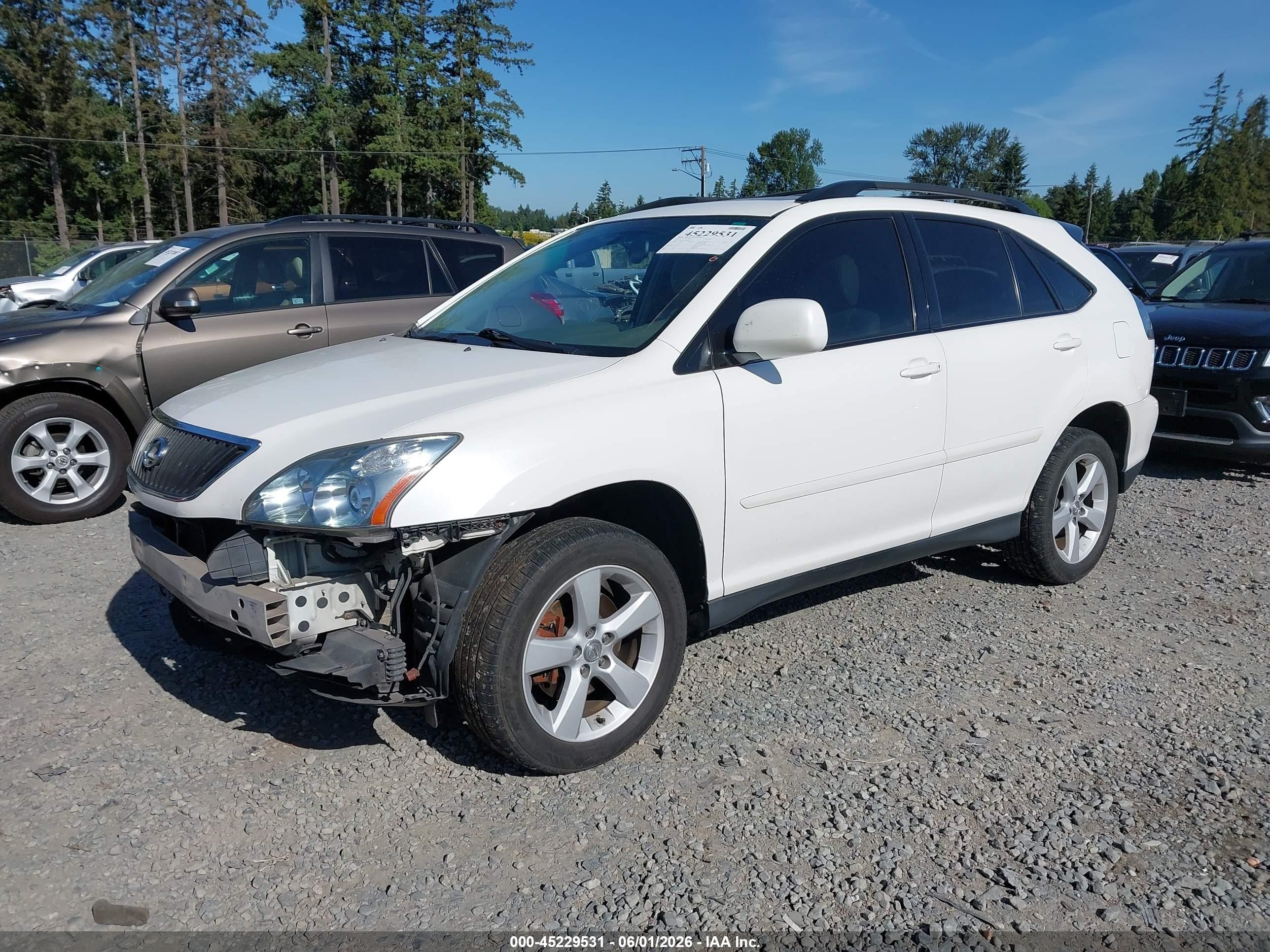 2007 Lexus Rx 350   White vin: 2T2HK31U67C021723