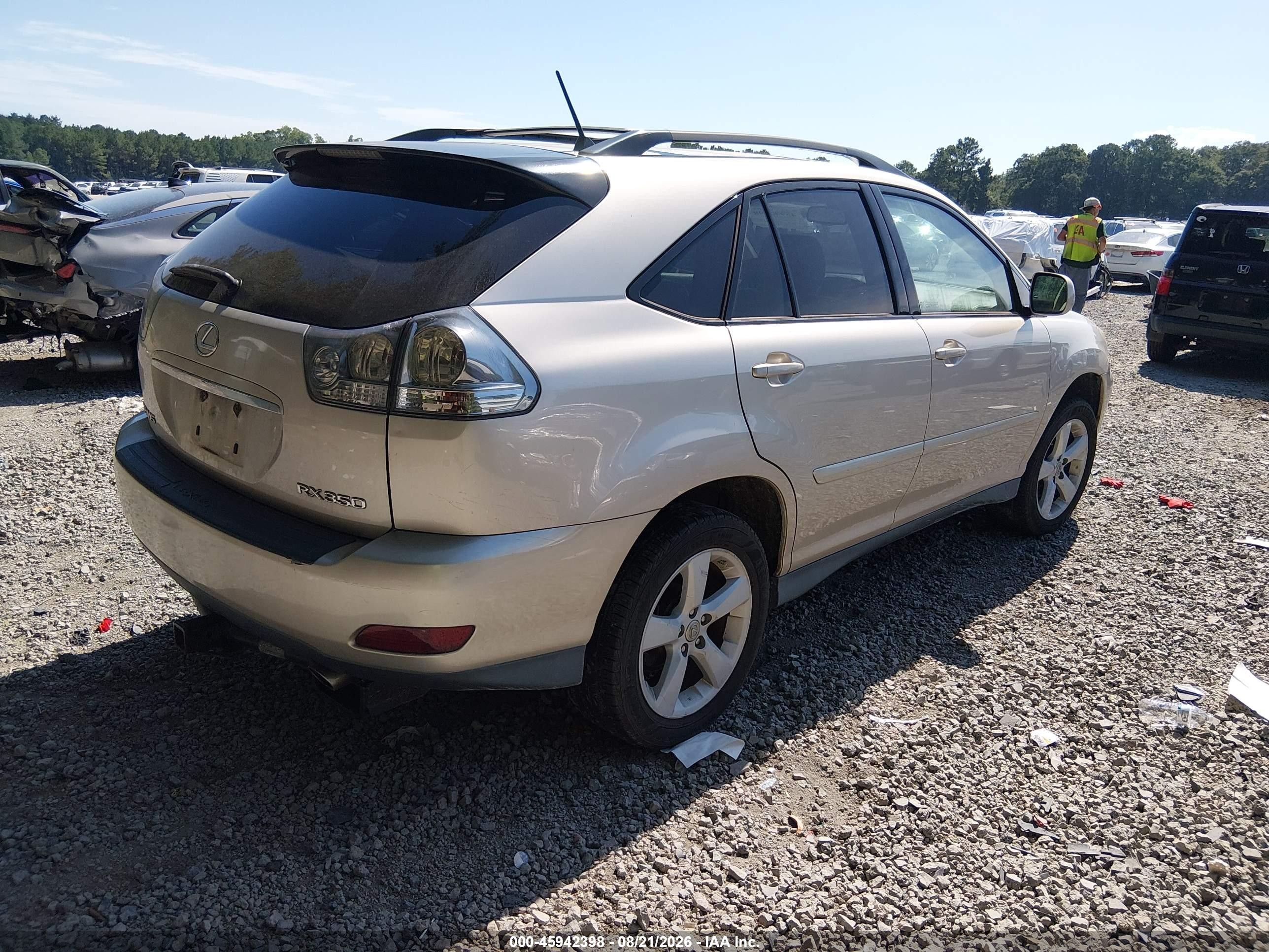 2007 Lexus Rx 350   Gold vin: 2T2HK31U67C023651