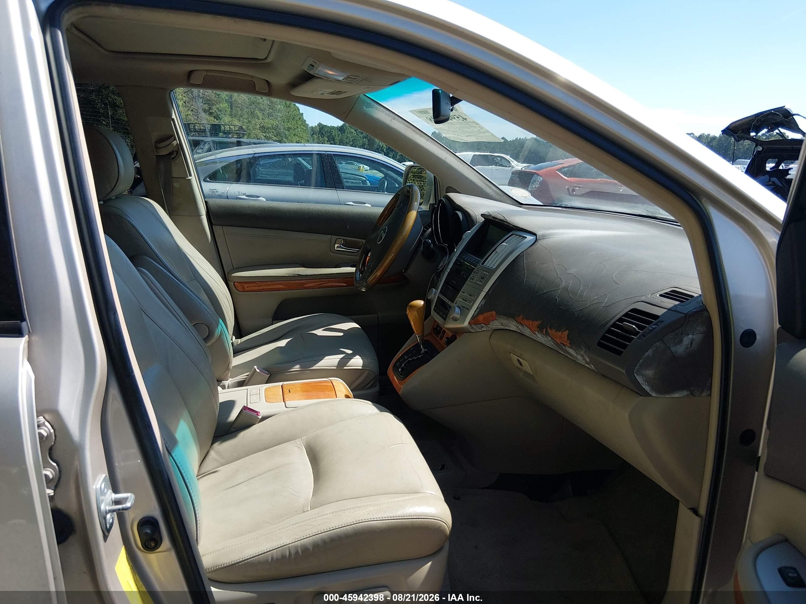 2007 Lexus Rx 350   Gold vin: 2T2HK31U67C023651