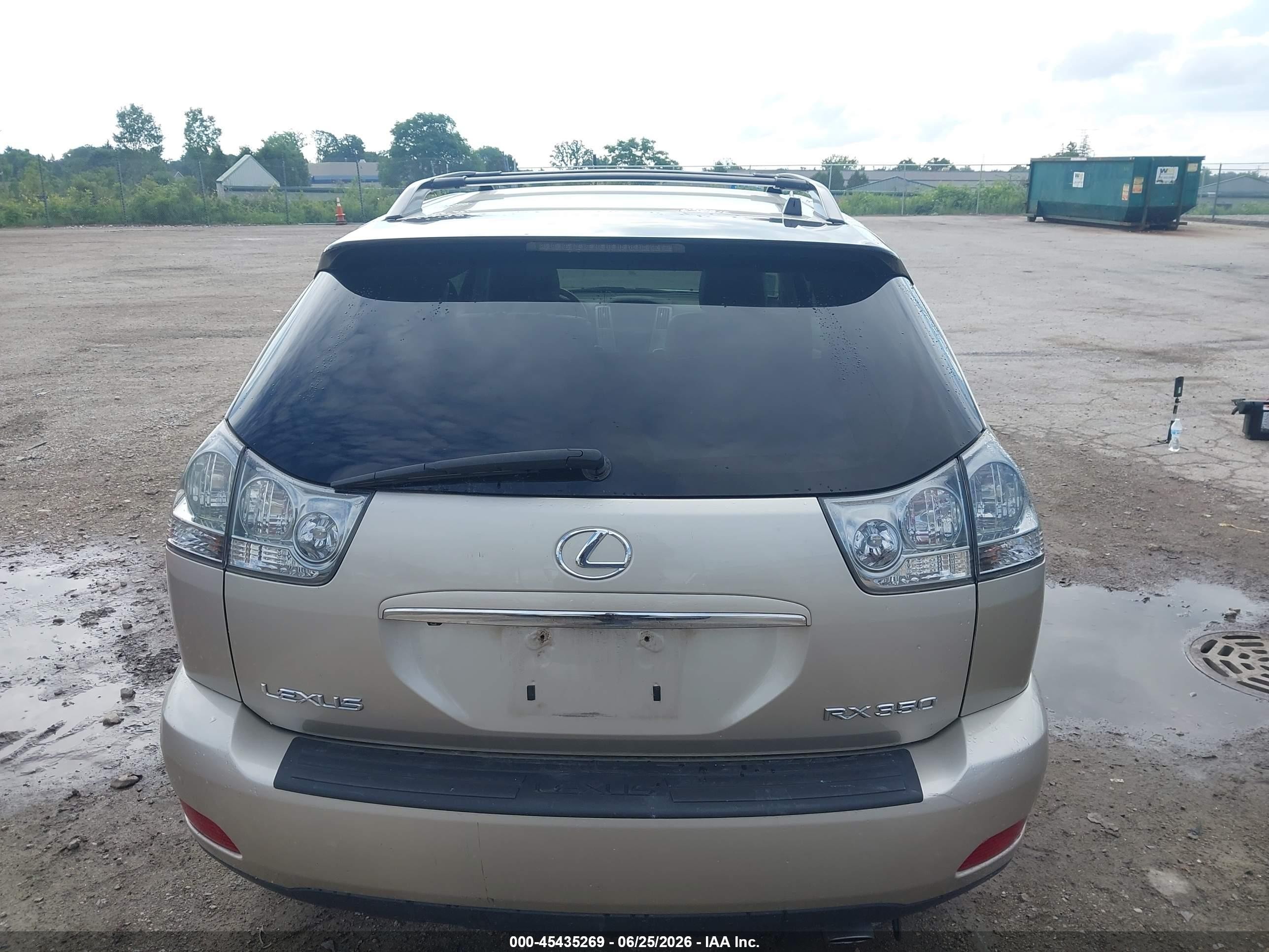 2007 Lexus Rx 350   Silver vin: 2T2HK31U67C033192