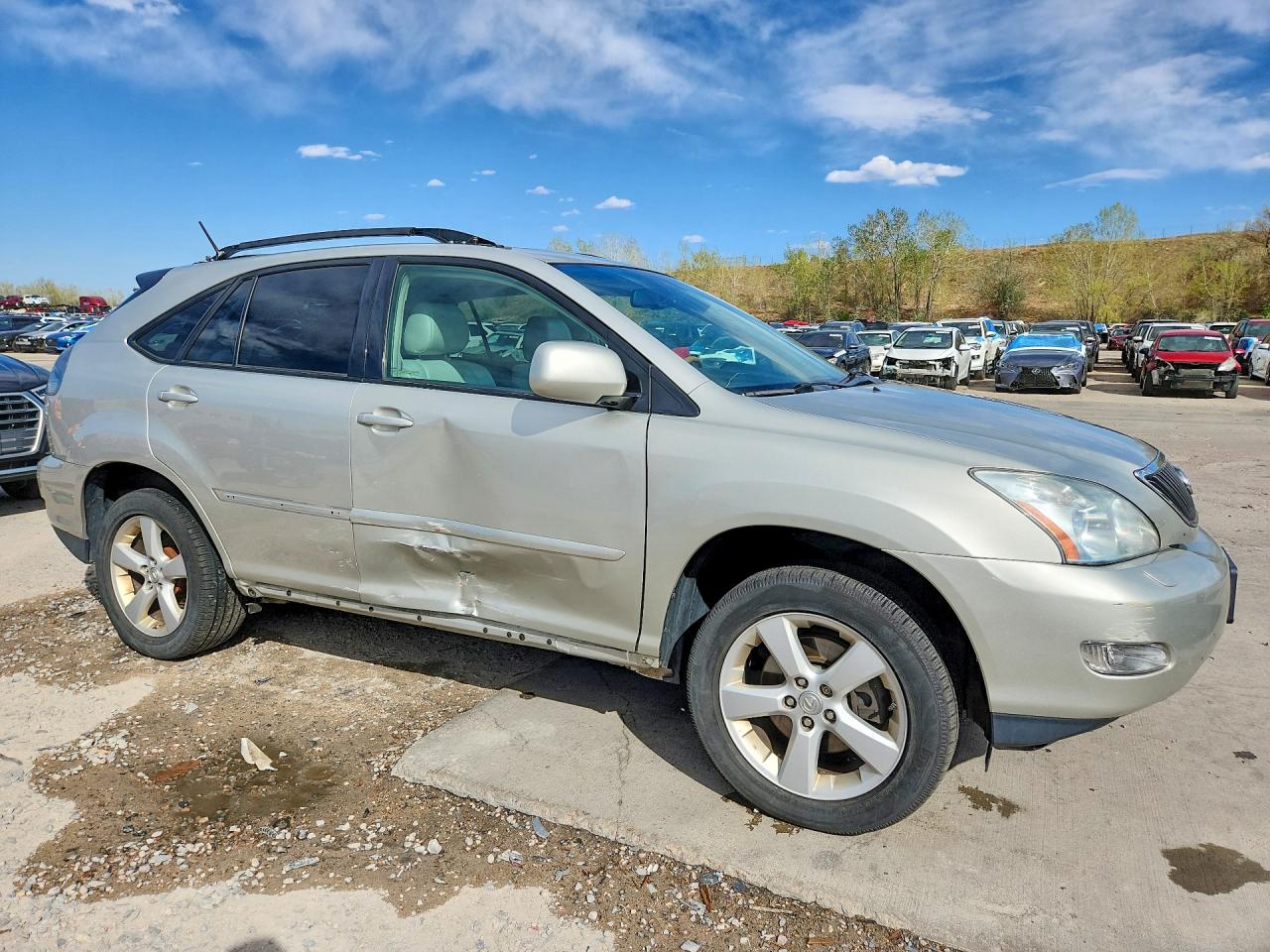 2007 Lexus Rx 350 Base Silver vin: 2T2HK31U67C034309