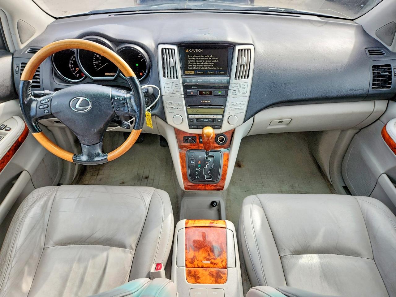 2007 Lexus Rx 350 Base Silver vin: 2T2HK31U67C034309