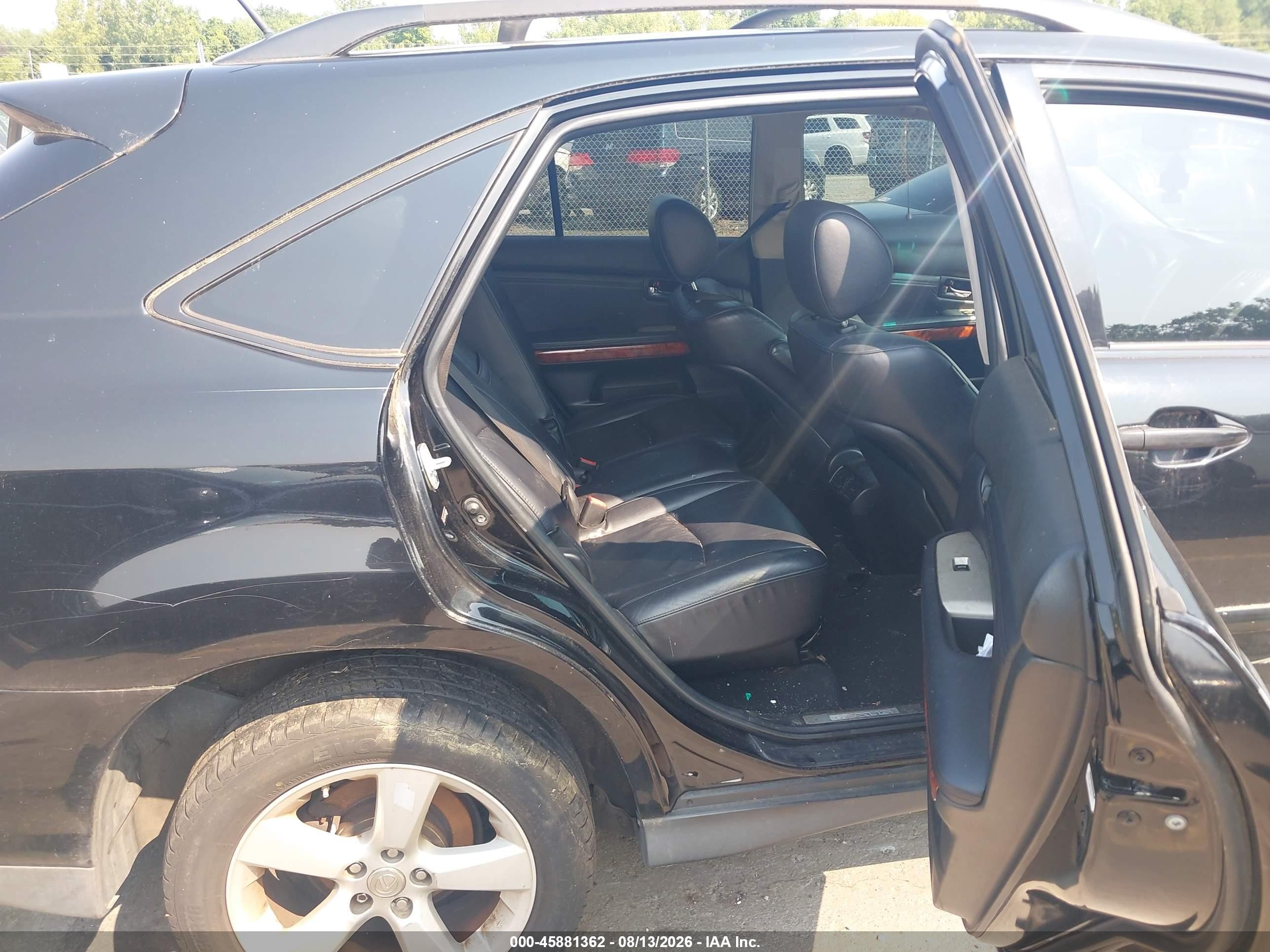 2007 Lexus Rx 350   Черный vin: 2T2HK31U67C036609