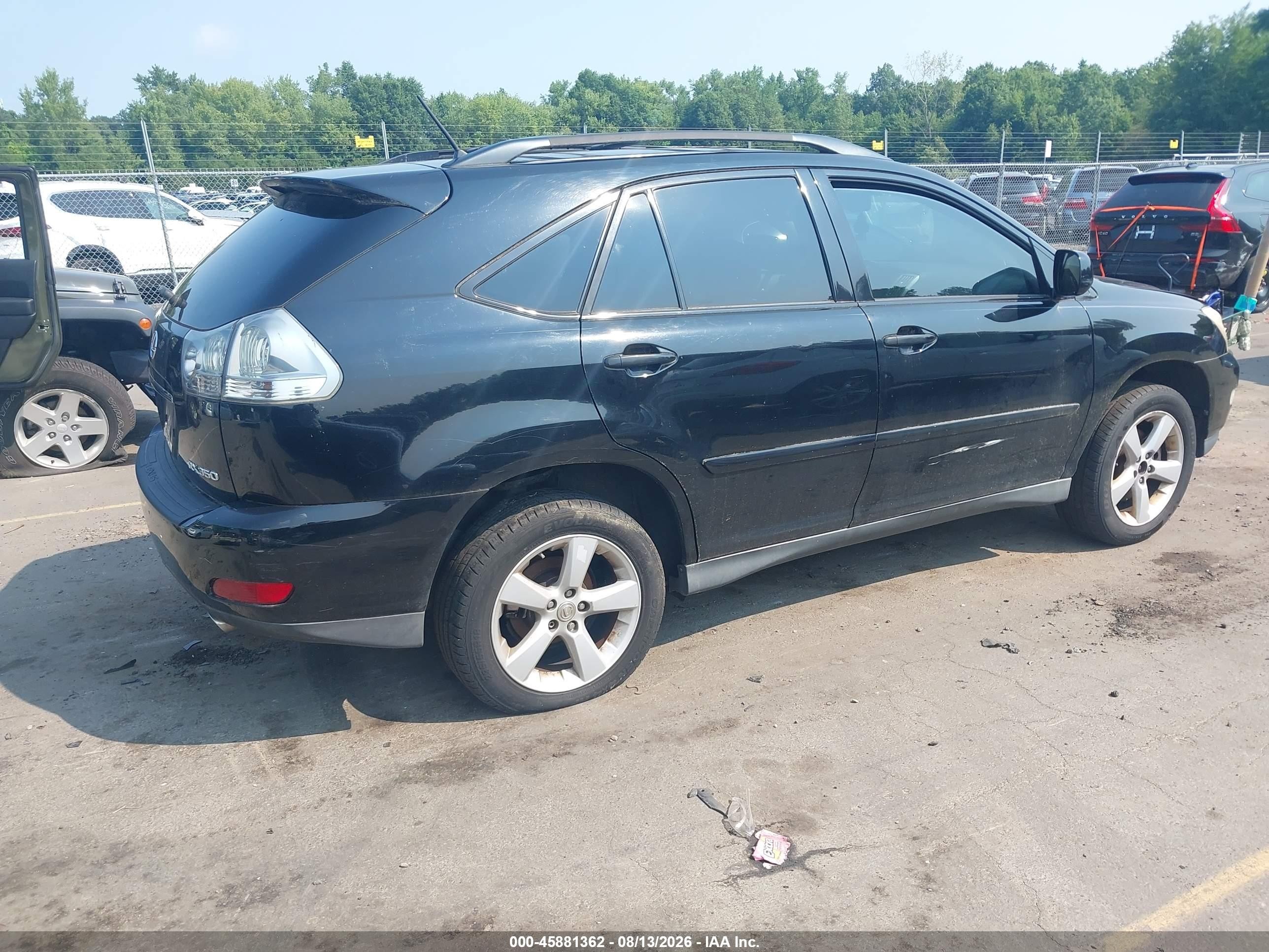 2007 Lexus Rx 350   Черный vin: 2T2HK31U67C036609