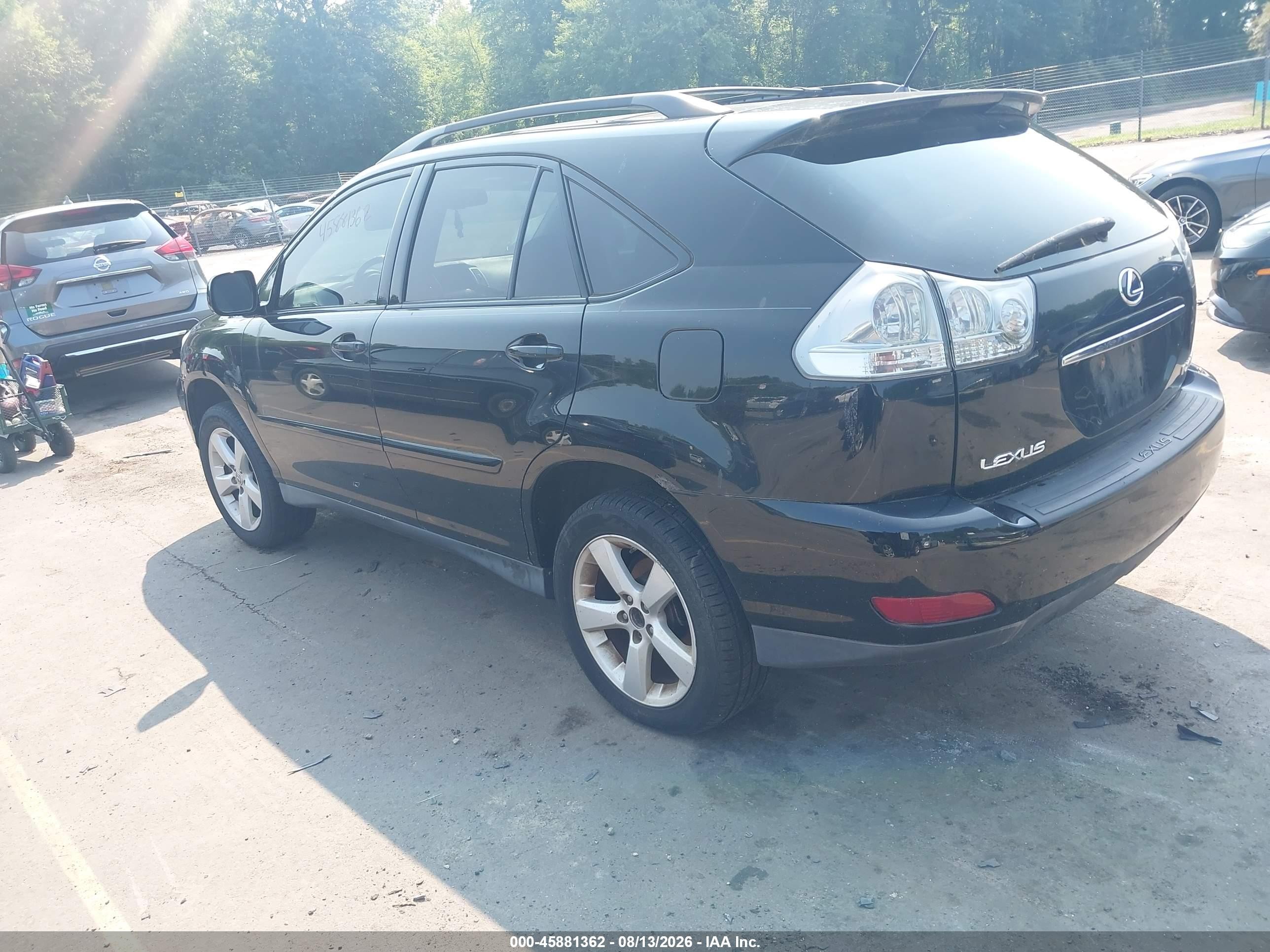 2007 Lexus Rx 350   Черный vin: 2T2HK31U67C036609