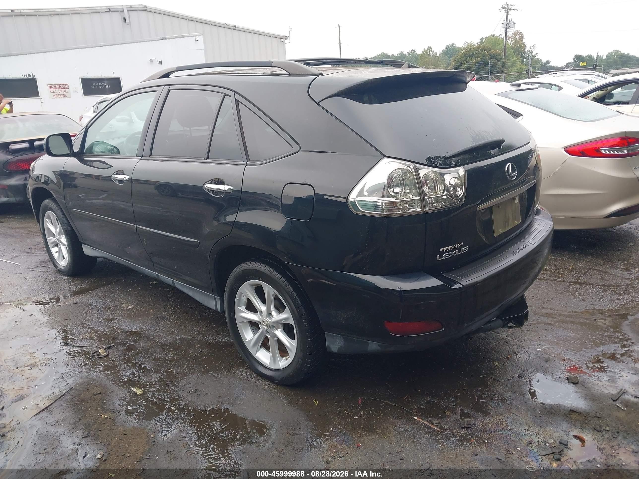 2008 Lexus Rx 350   Black vin: 2T2HK31U68C048986