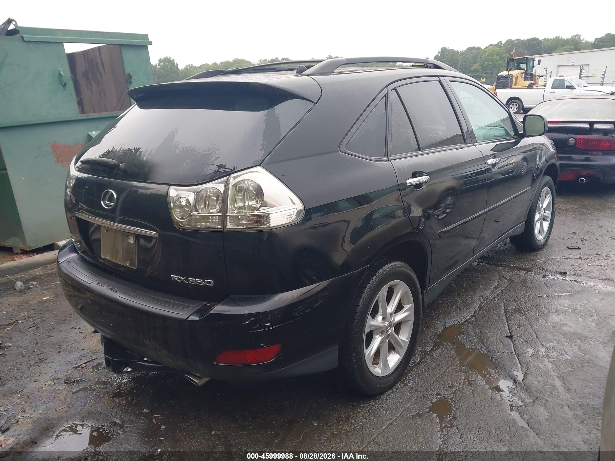 2008 Lexus Rx 350   Black vin: 2T2HK31U68C048986