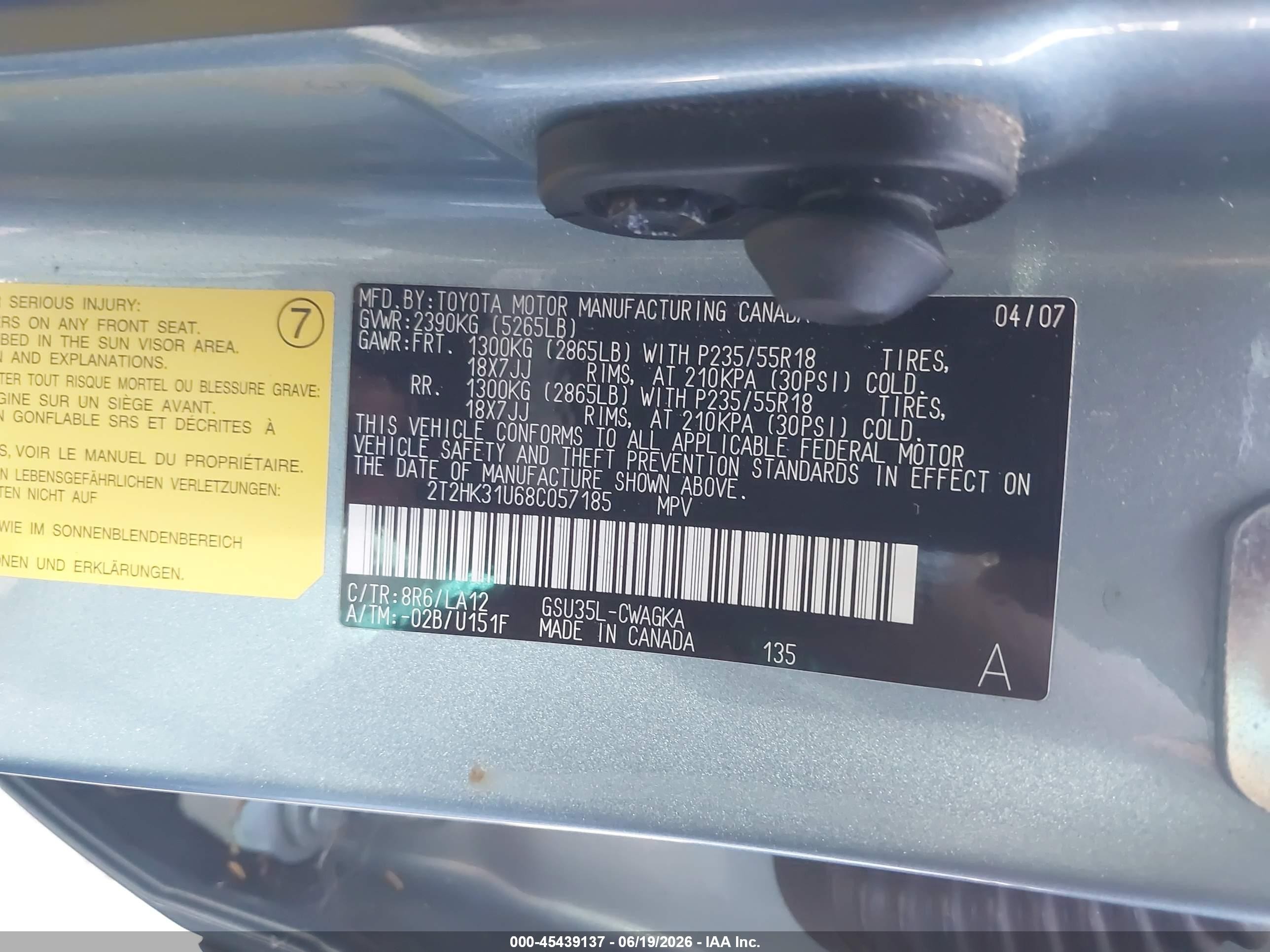 2008 Lexus Rx 350 Gray vin: 2T2HK31U68C057185