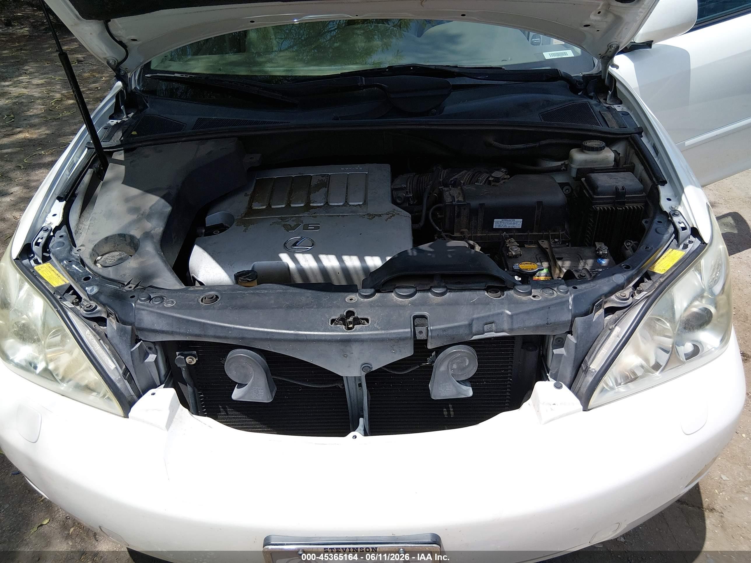 2008 Lexus Rx 350   White vin: 2T2HK31U68C063665