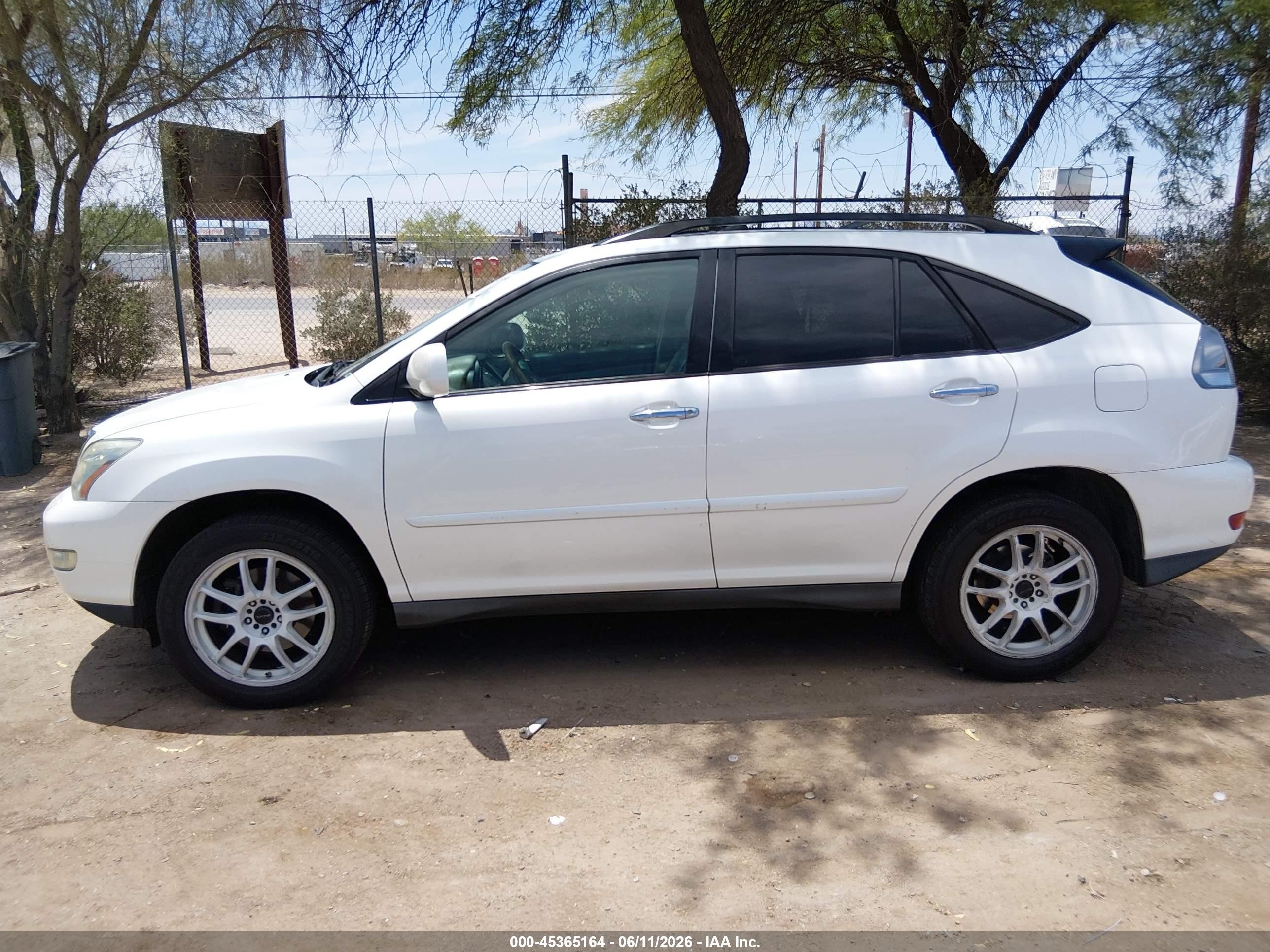 2008 Lexus Rx 350   White vin: 2T2HK31U68C063665