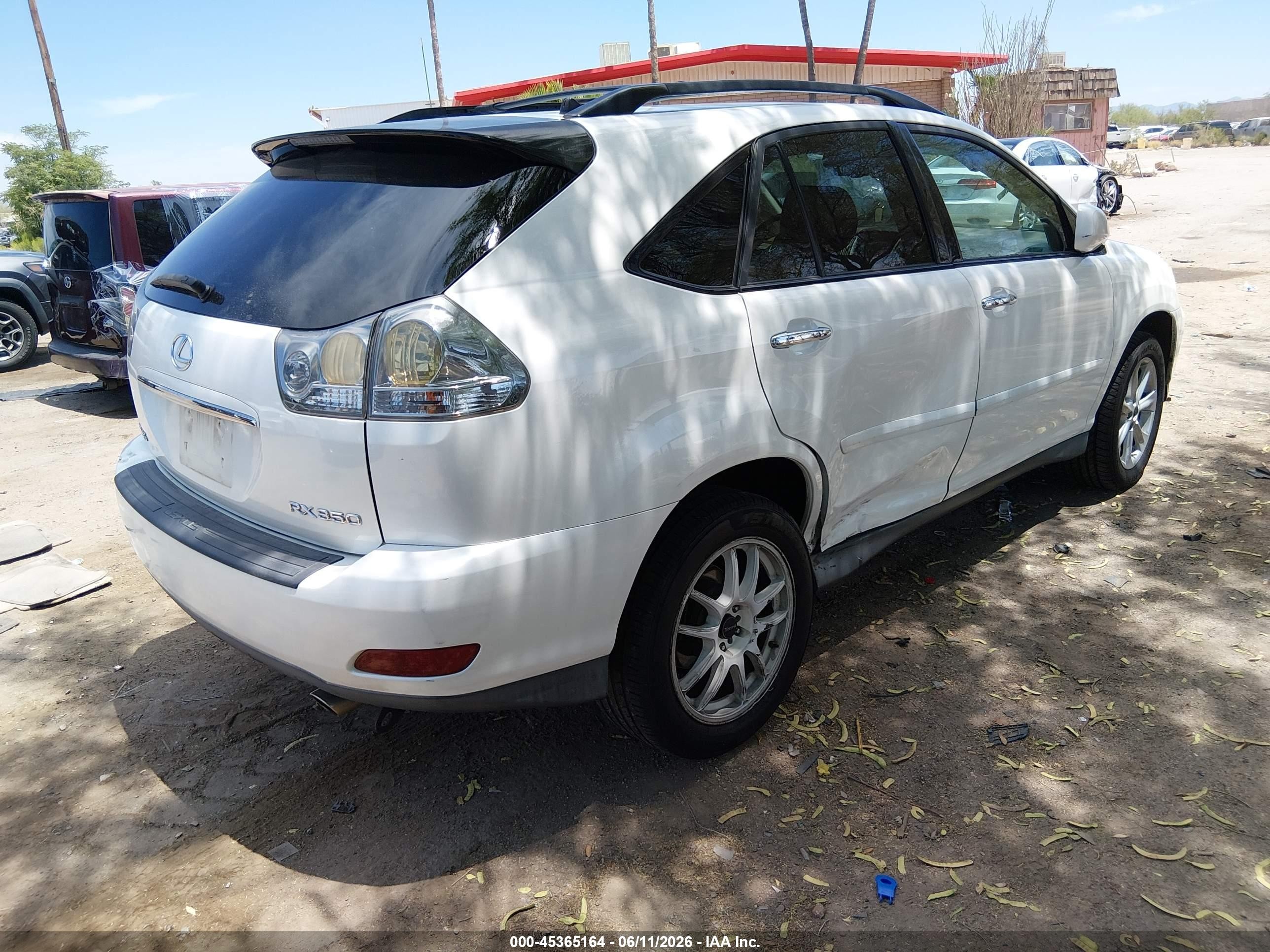 2008 Lexus Rx 350   White vin: 2T2HK31U68C063665