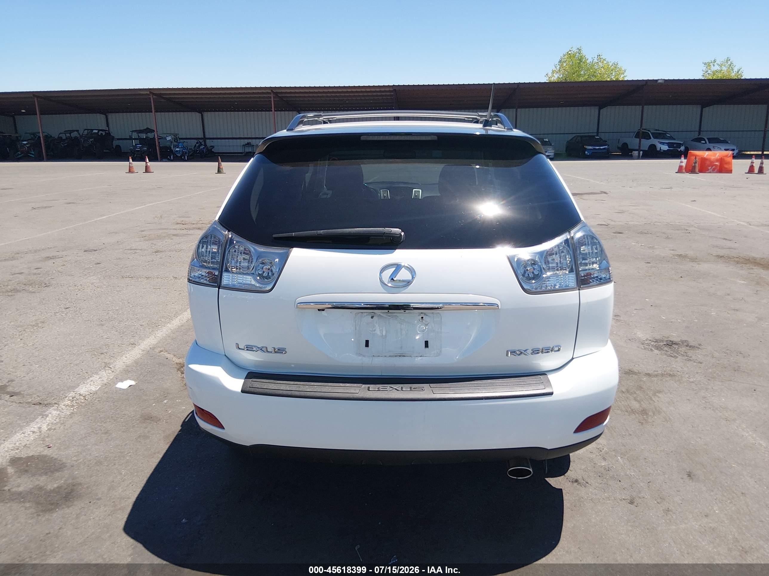 2008 Lexus Rx 350 White vin: 2T2HK31U68C094236