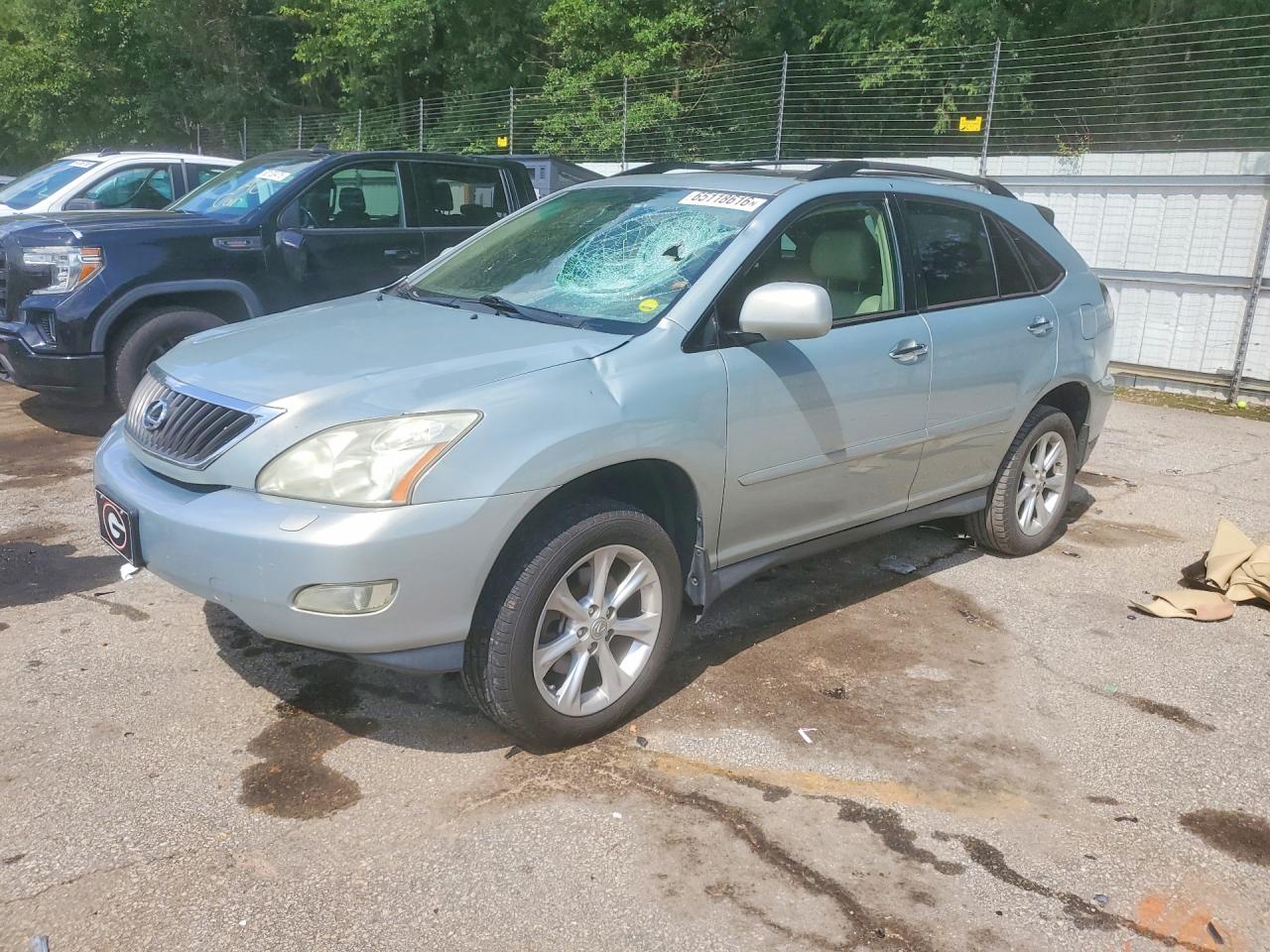 2009 Lexus Rx 350 Silver vin: 2T2HK31U69C128404