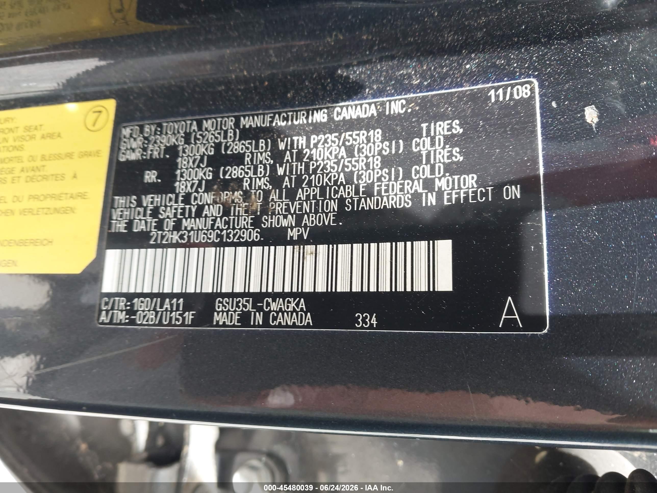 2009 Lexus Rx 350 Gray vin: 2T2HK31U69C132906