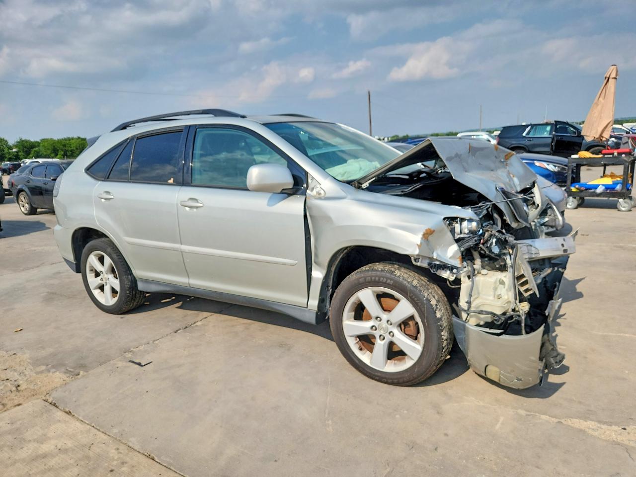 2007 Lexus Rx 350 Silver vin: 2T2HK31U77C013517