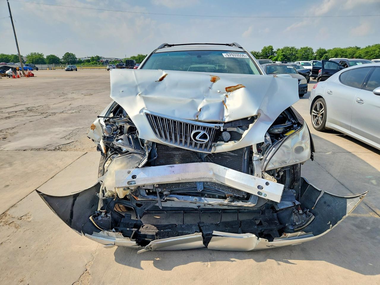 2007 Lexus Rx 350 Silver vin: 2T2HK31U77C013517