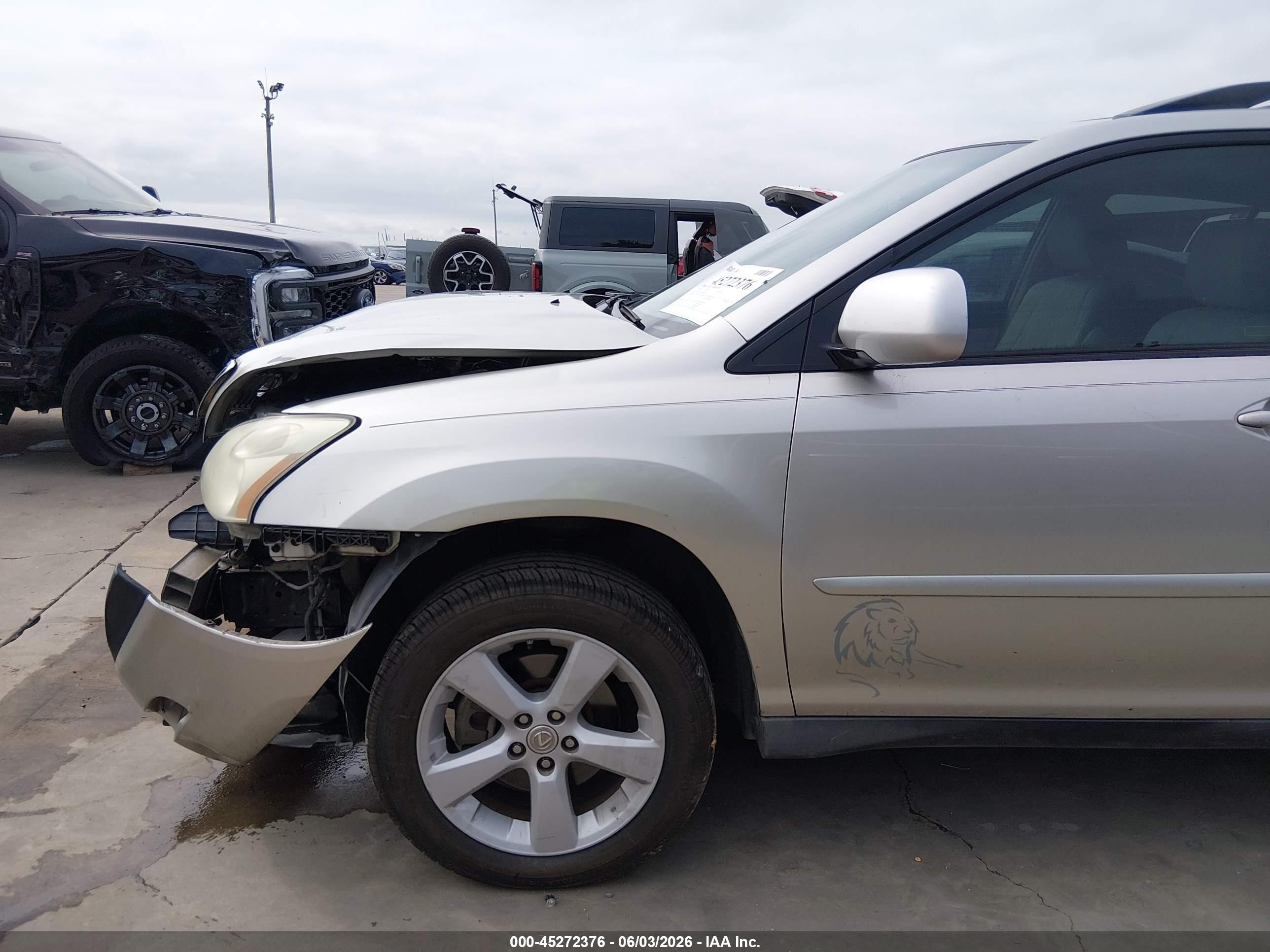 2007 Lexus Rx 350 Silver vin: 2T2HK31U77C029006