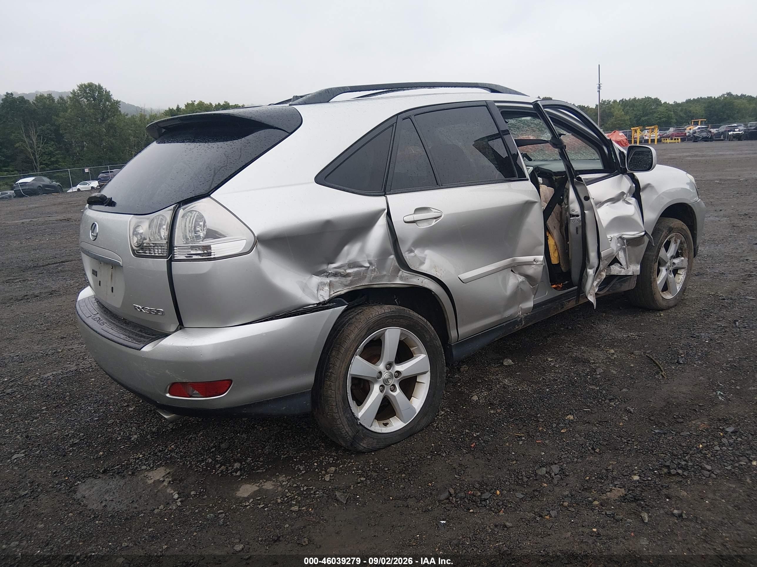 2007 Lexus Rx 350   Silver vin: 2T2HK31U77C039230