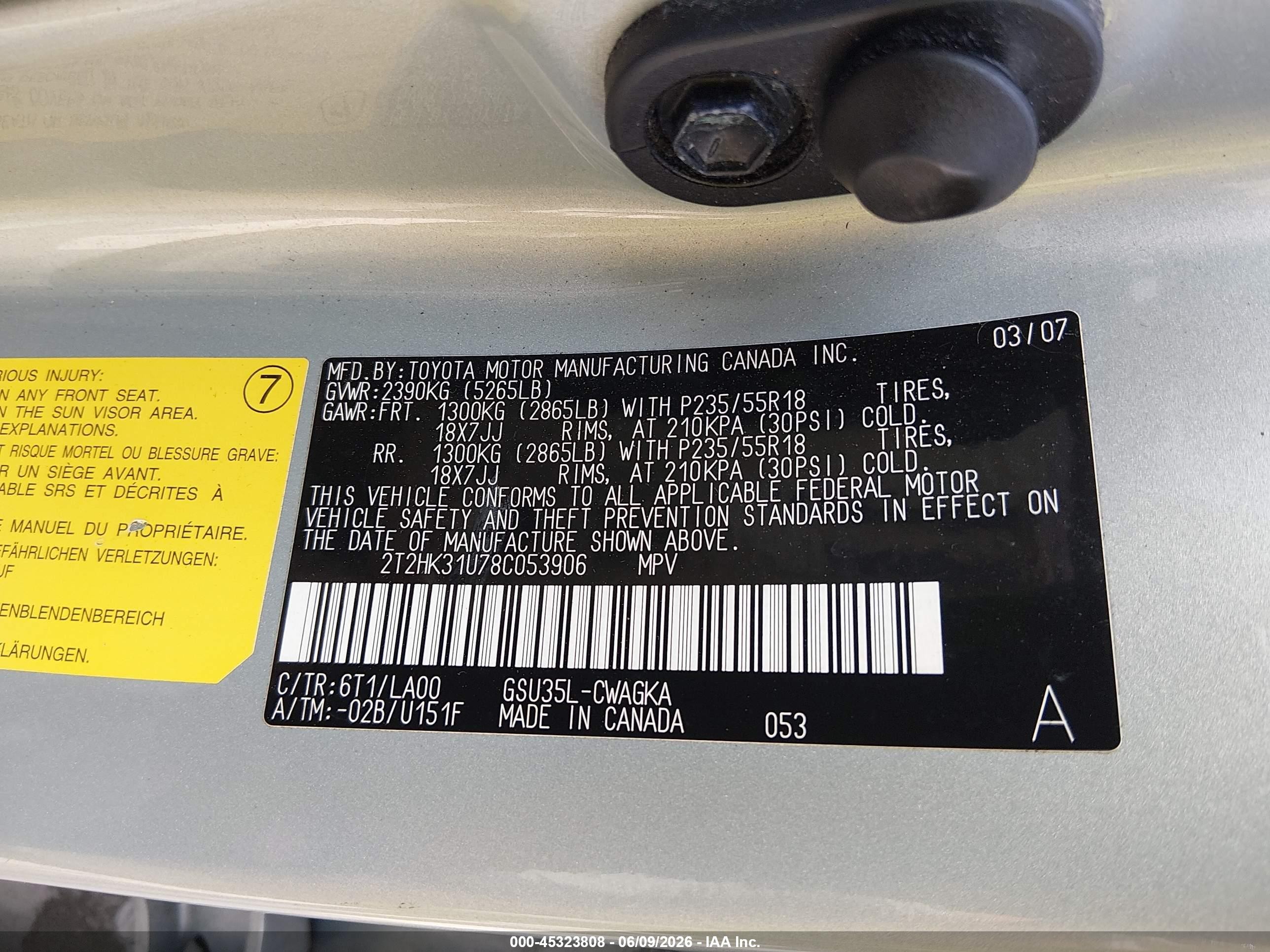 2008 Lexus Rx 350 Silver vin: 2T2HK31U78C053906