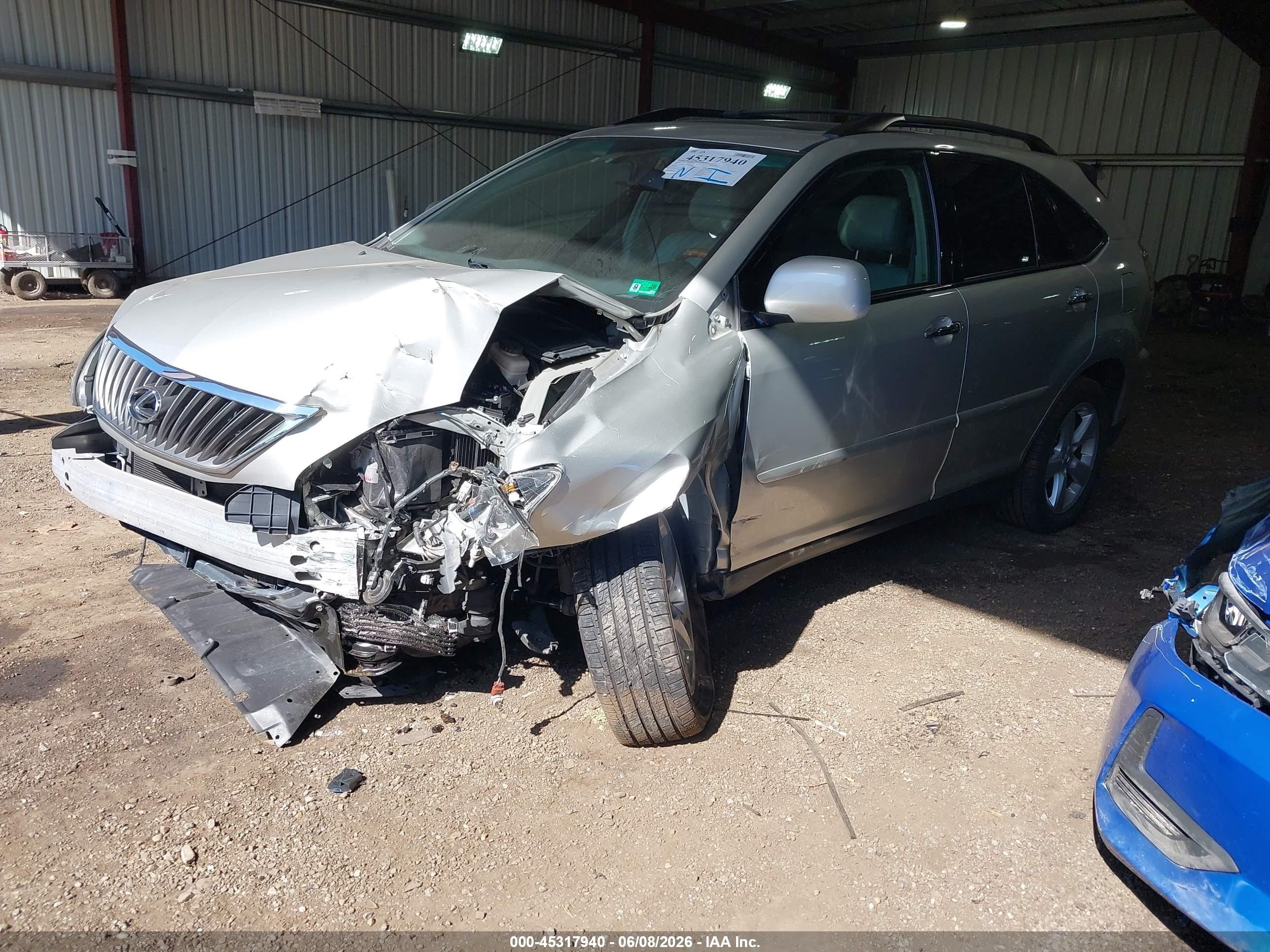 2008 Lexus Rx 350 Silver vin: 2T2HK31U78C059592