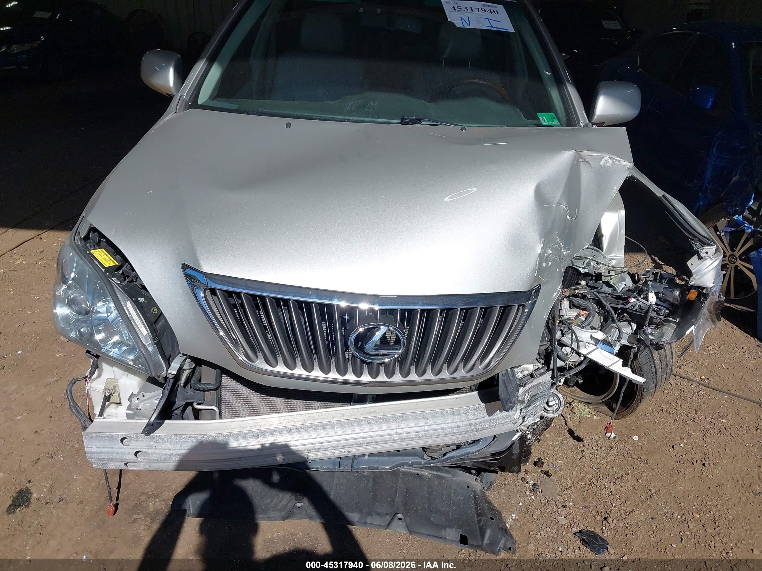 2008 Lexus Rx 350 Silver vin: 2T2HK31U78C059592