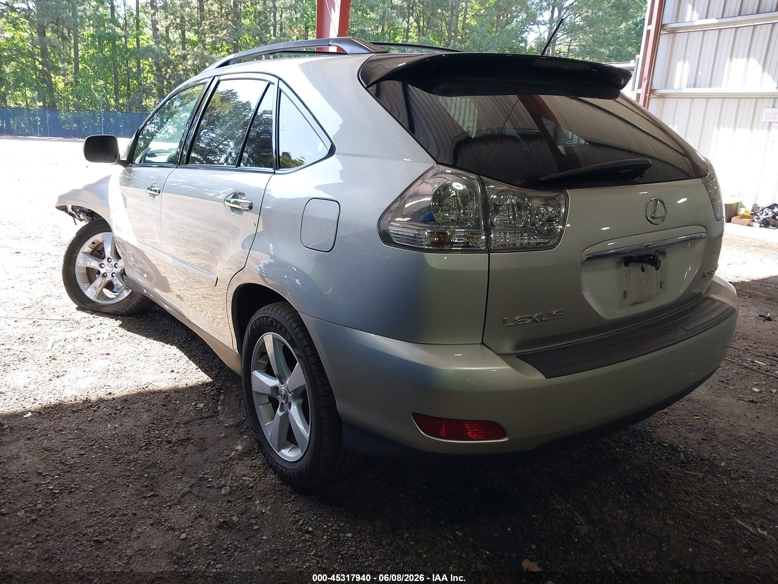 2008 Lexus Rx 350 Silver vin: 2T2HK31U78C059592