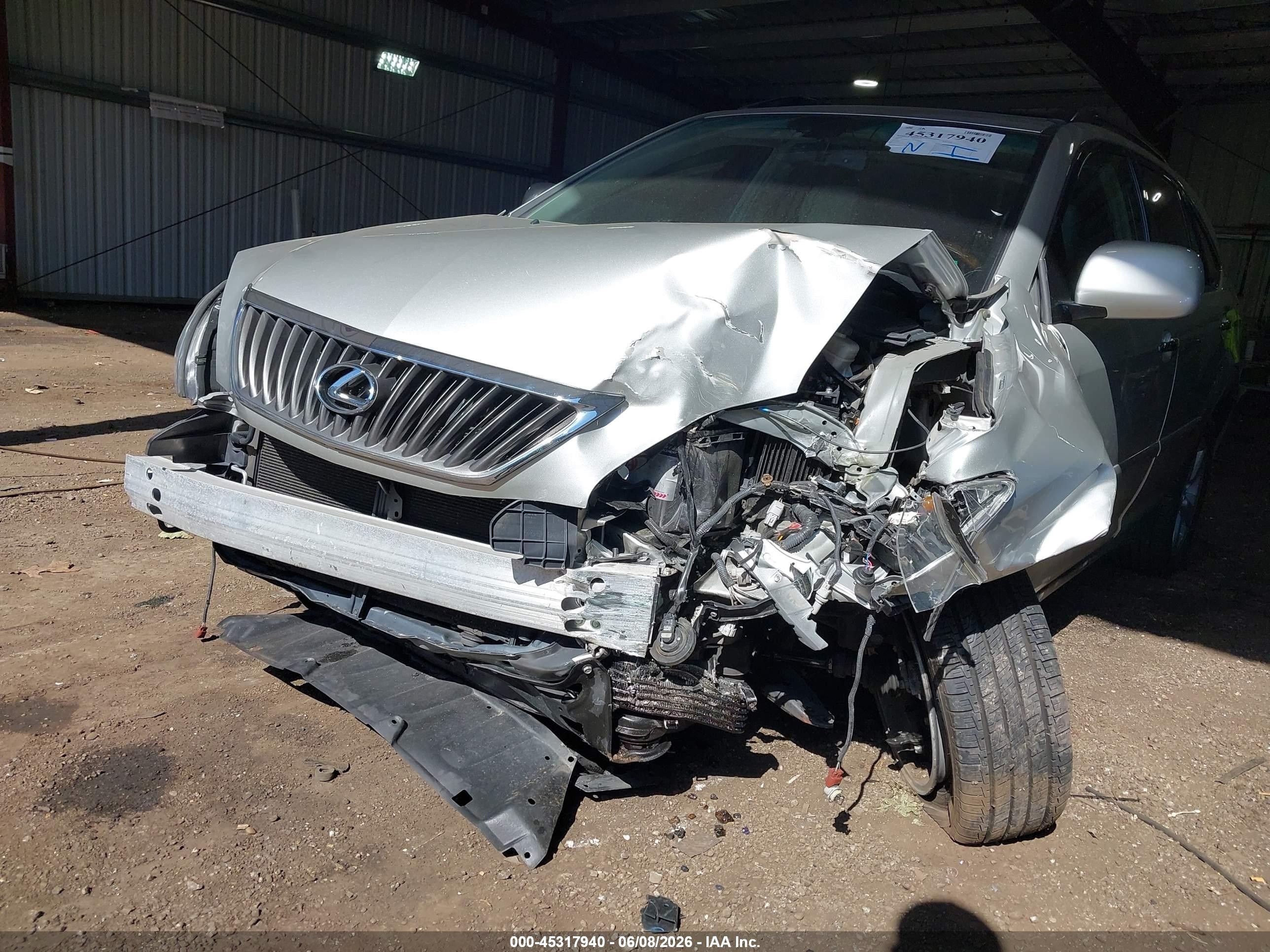 2008 Lexus Rx 350 Silver vin: 2T2HK31U78C059592