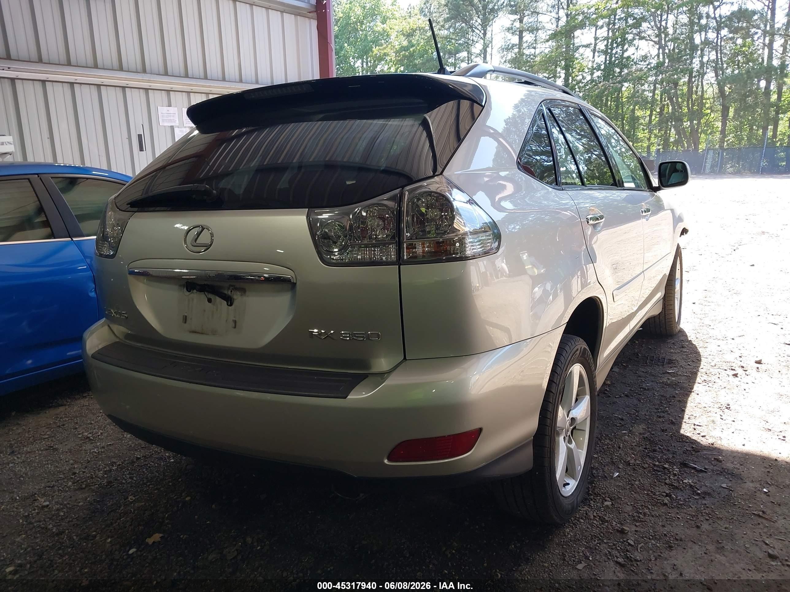 2008 Lexus Rx 350 Silver vin: 2T2HK31U78C059592