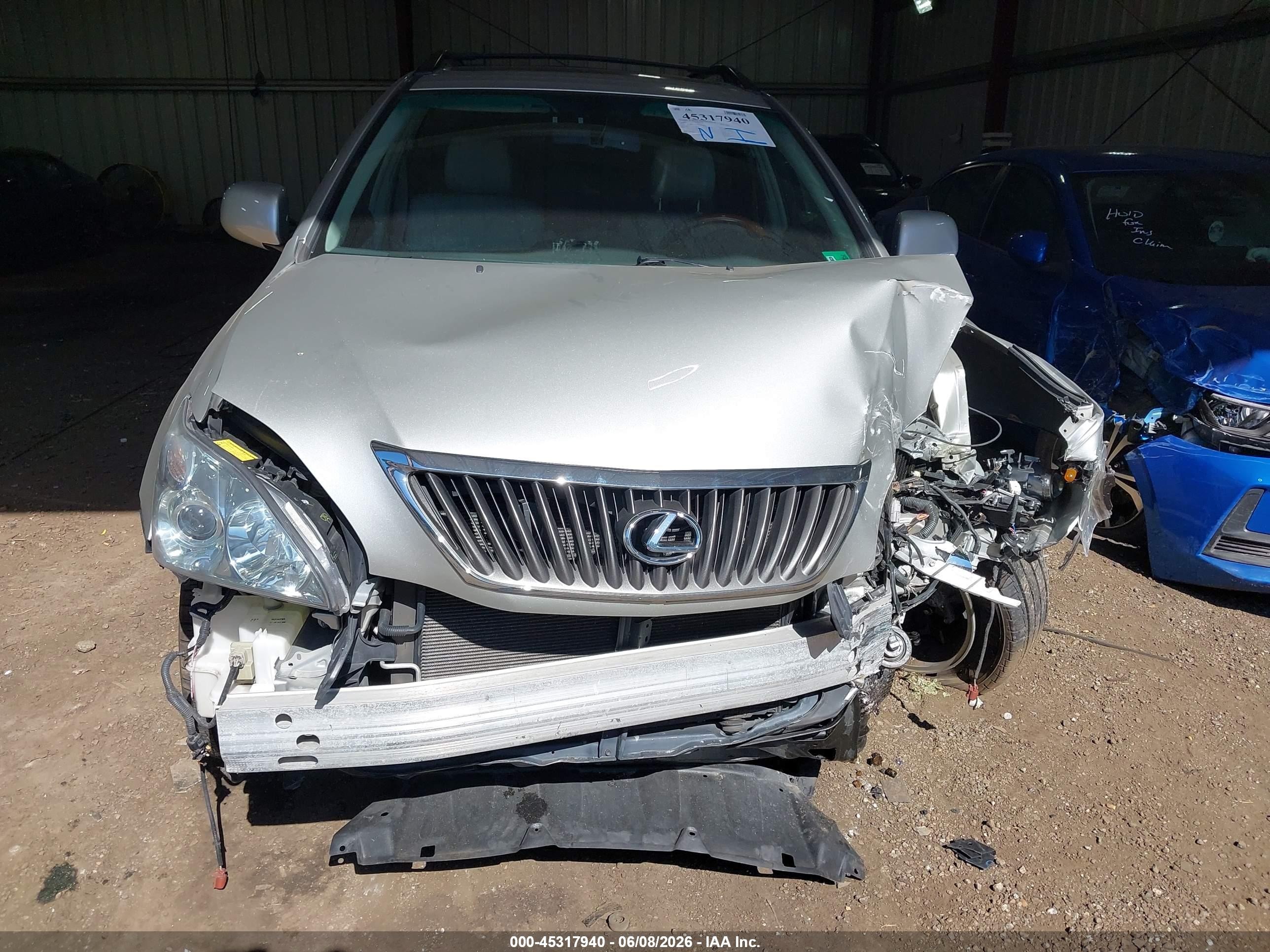 2008 Lexus Rx 350 Silver vin: 2T2HK31U78C059592