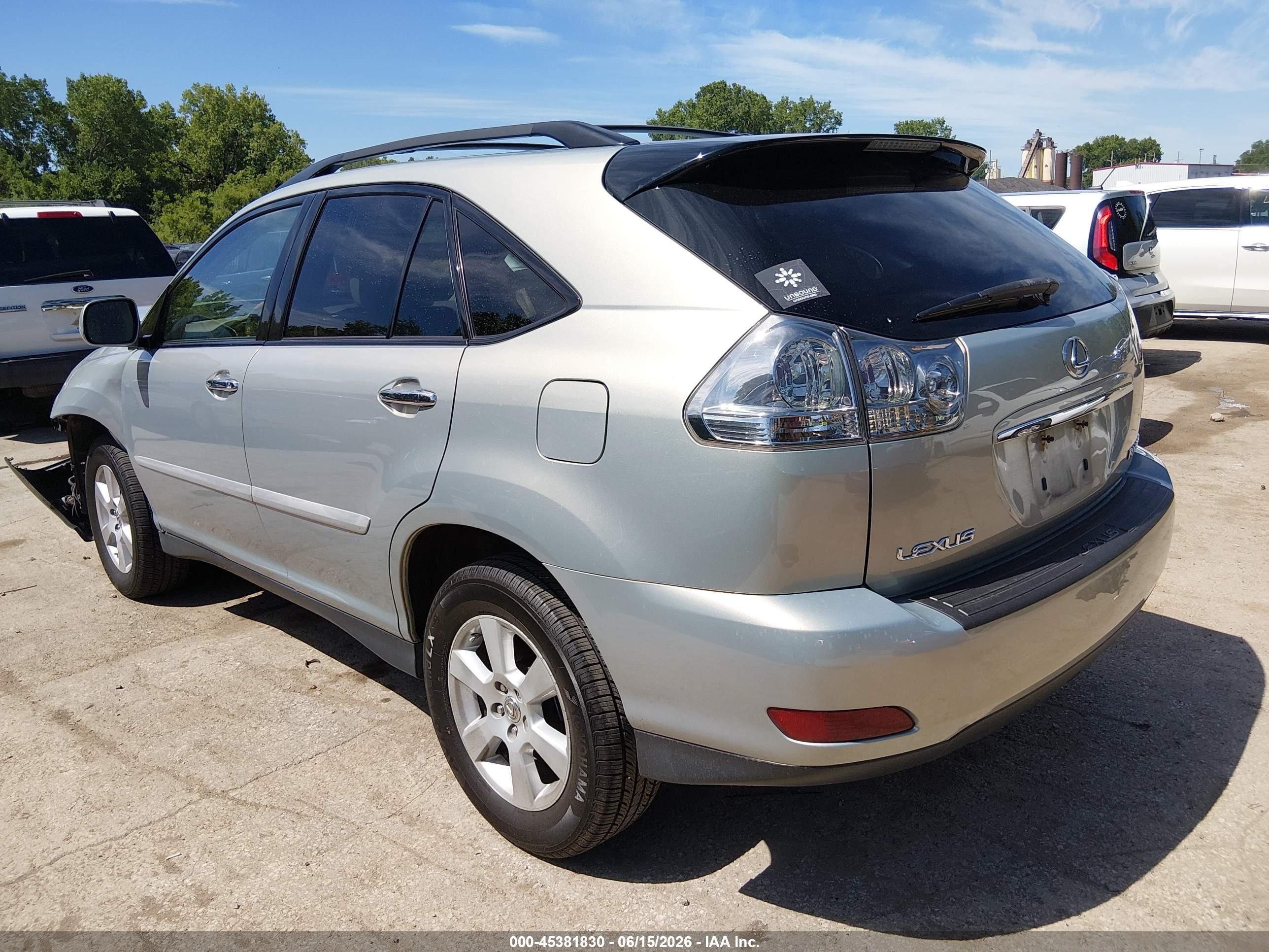 2008 Lexus Rx 350 Silver vin: 2T2HK31U78C060192