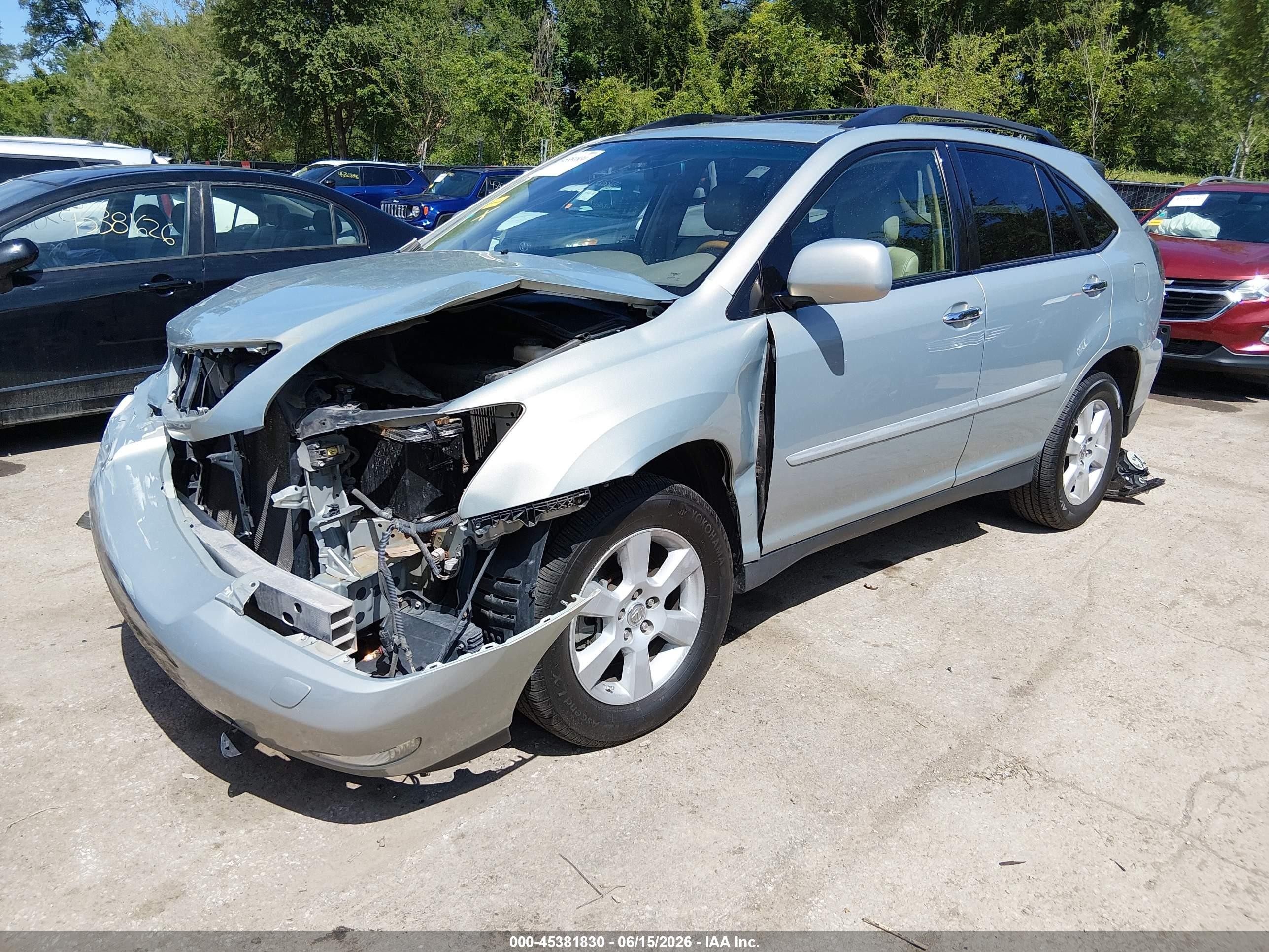 2008 Lexus Rx 350 Silver vin: 2T2HK31U78C060192