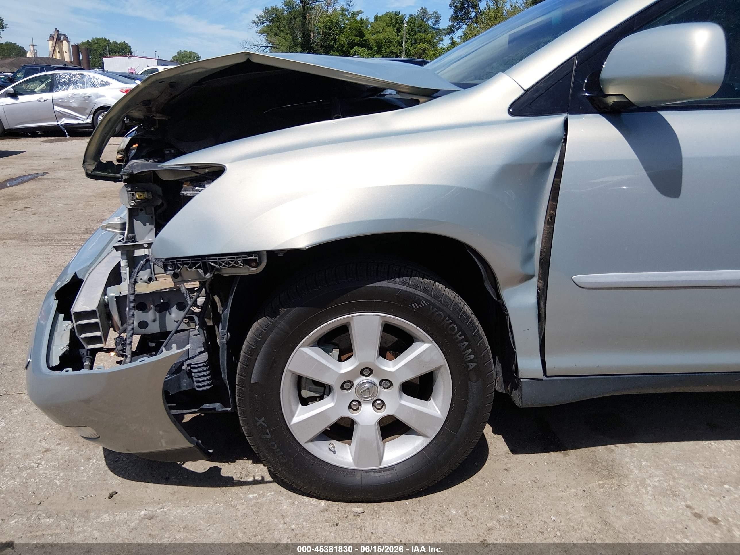 2008 Lexus Rx 350 Silver vin: 2T2HK31U78C060192