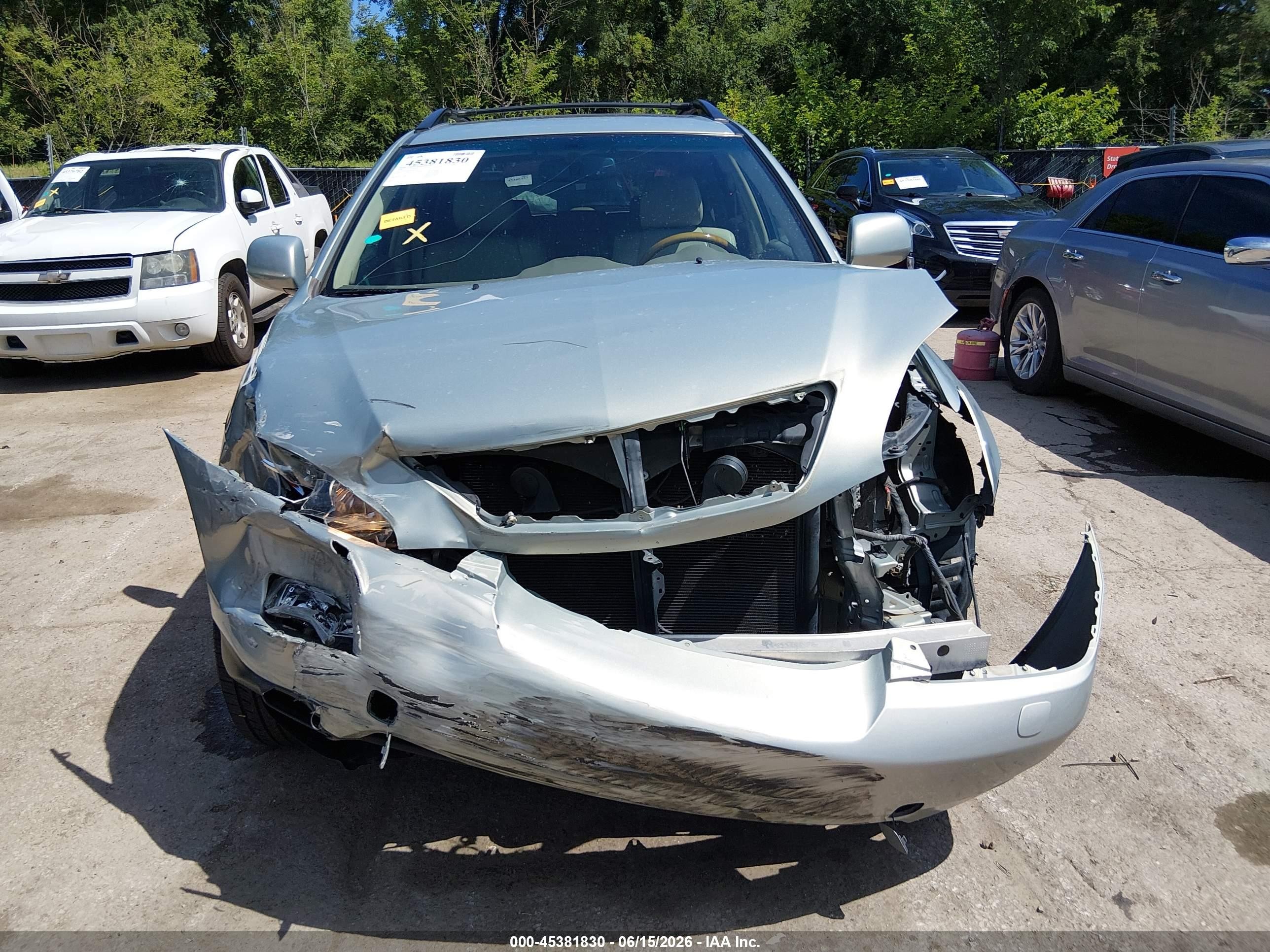 2008 Lexus Rx 350 Silver vin: 2T2HK31U78C060192