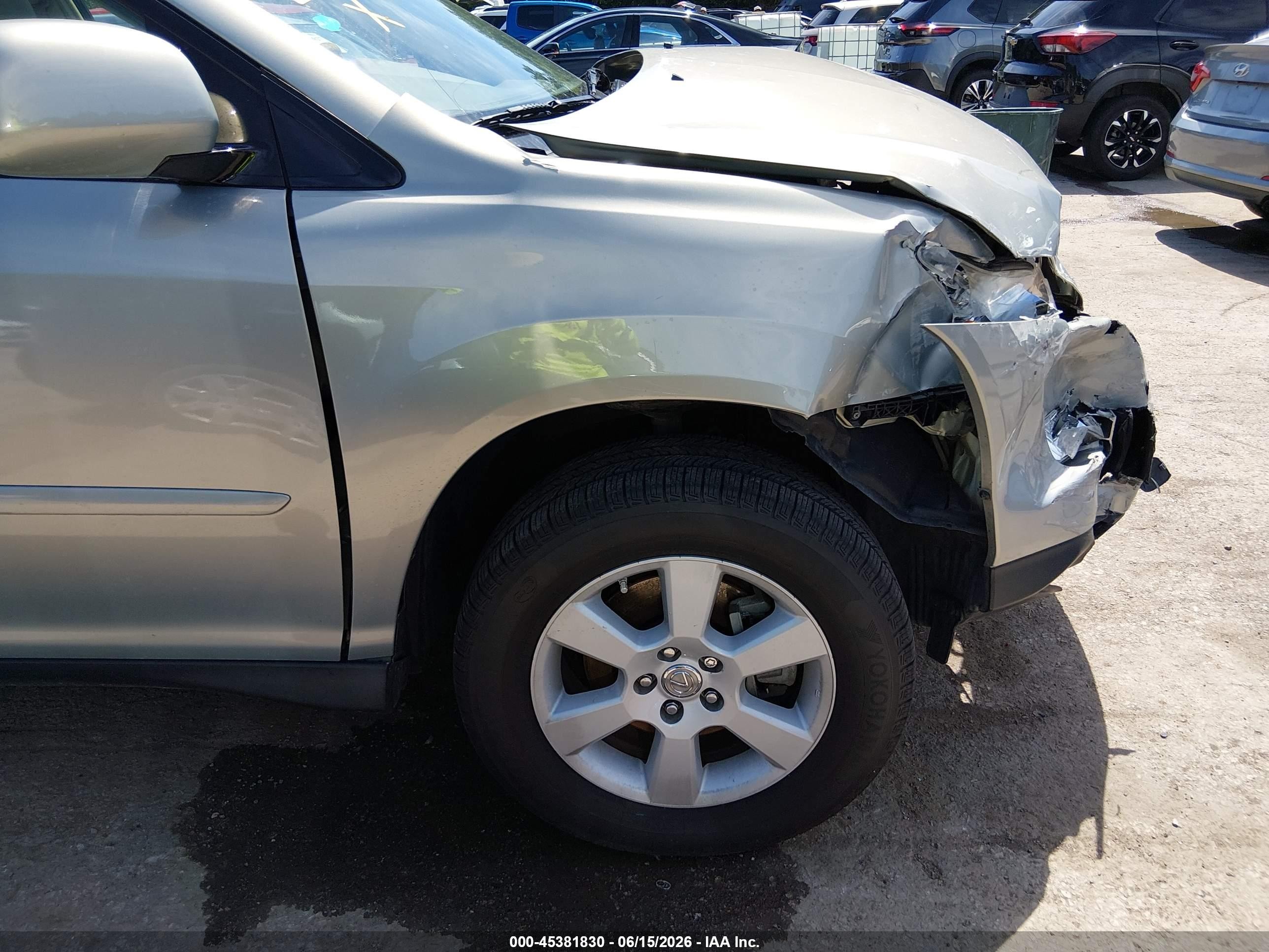 2008 Lexus Rx 350 Silver vin: 2T2HK31U78C060192