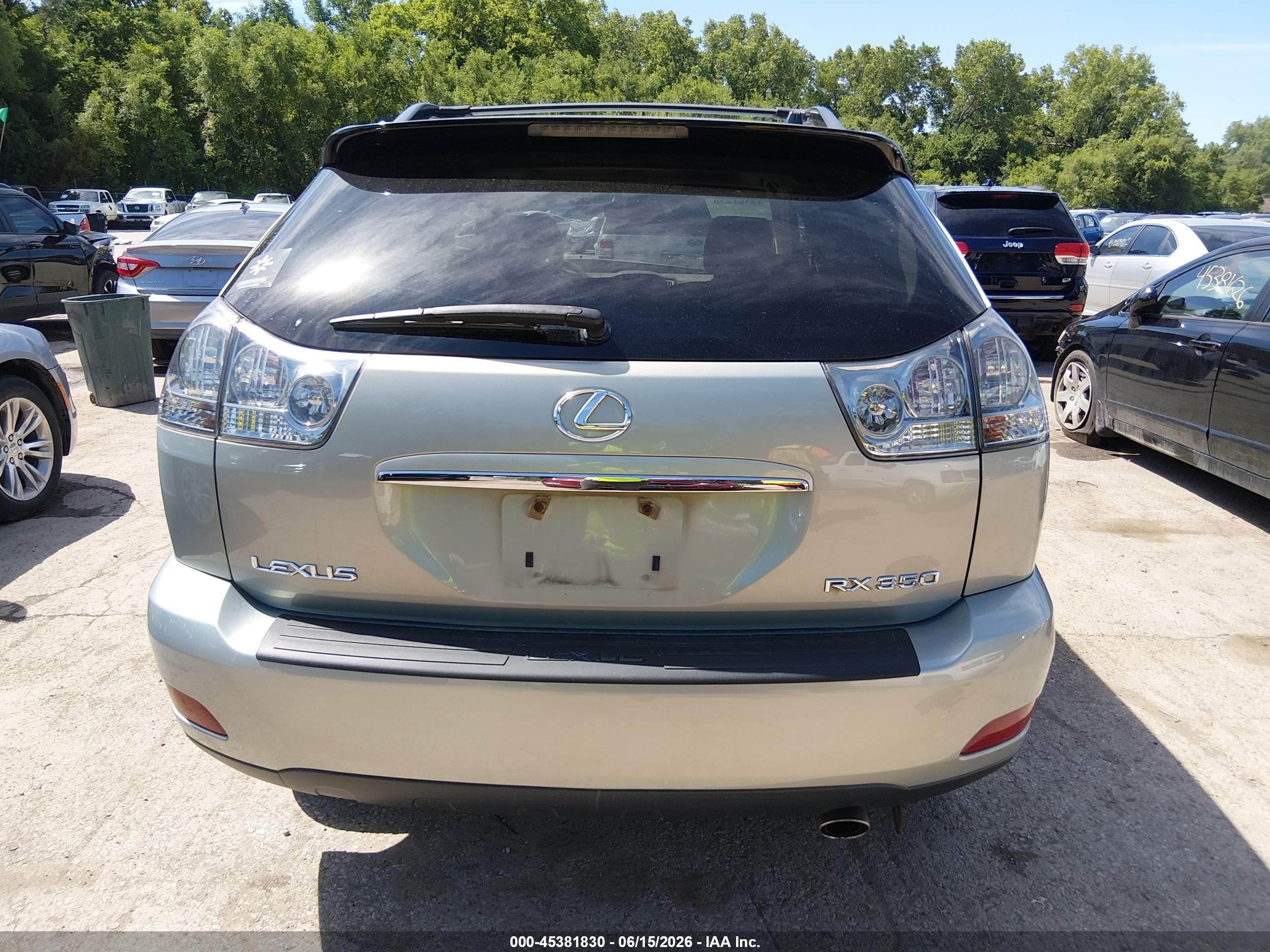 2008 Lexus Rx 350 Silver vin: 2T2HK31U78C060192