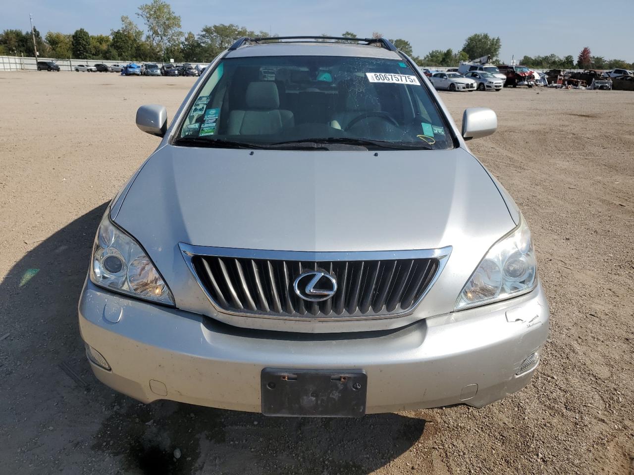 2008 Lexus Rx 350 Silver vin: 2T2HK31U78C068647
