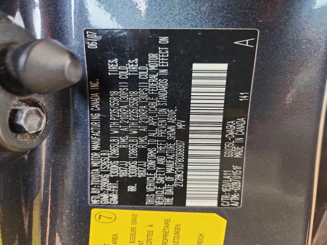 2008 Lexus Rx 350 Gray vin: 2T2HK31U78C068907