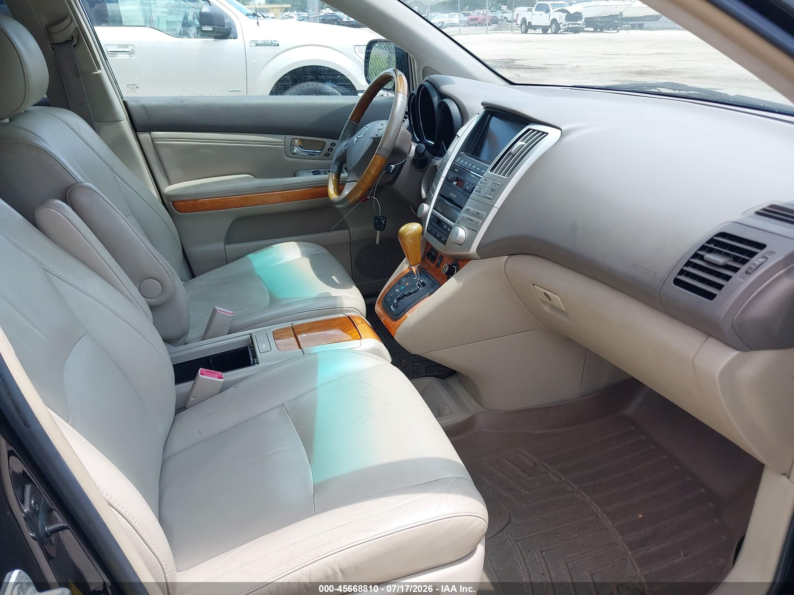 2008 Lexus Rx 350   Black vin: 2T2HK31U78C069572
