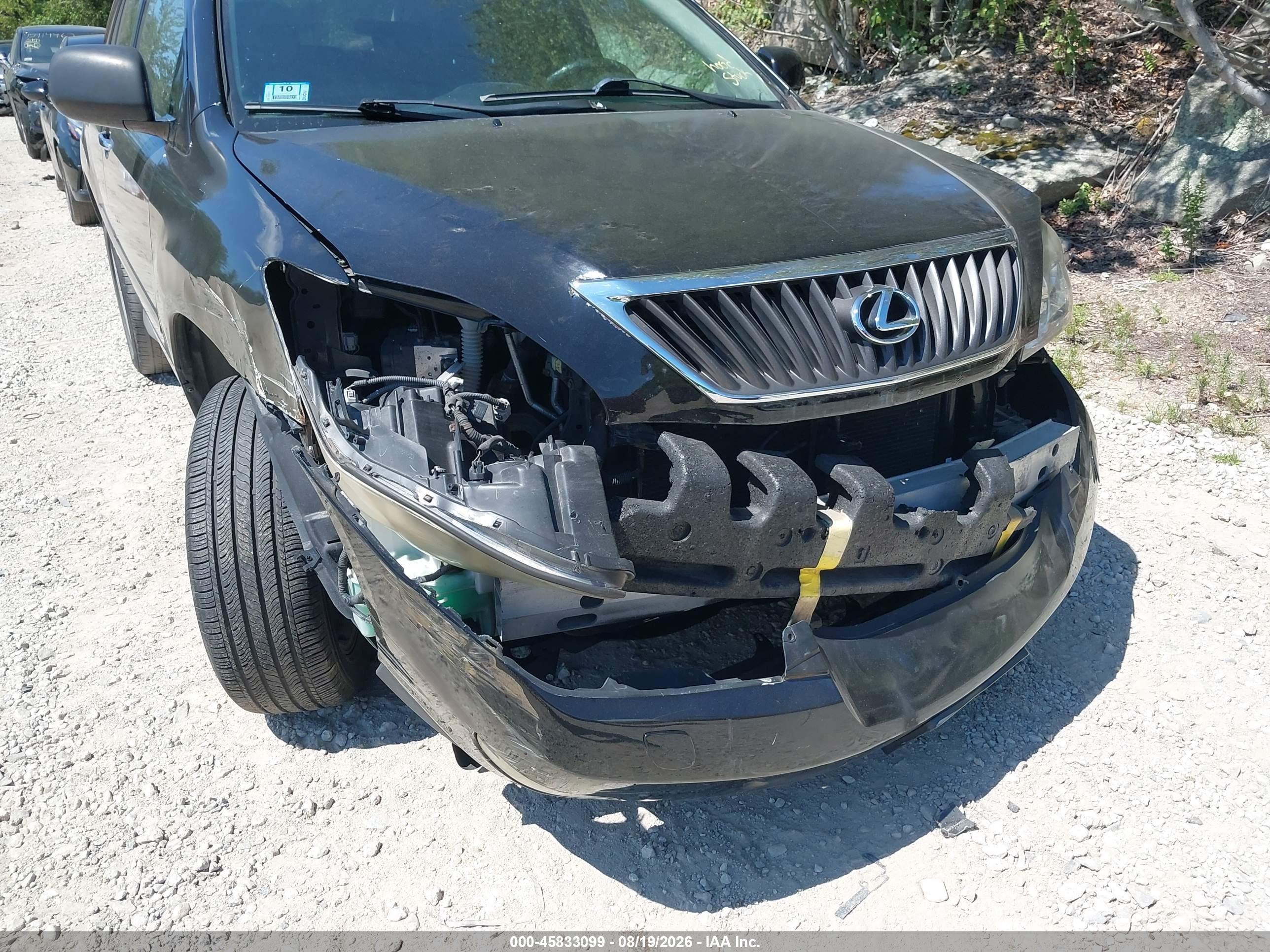 2008 Lexus Rx 350   Black vin: 2T2HK31U78C070771