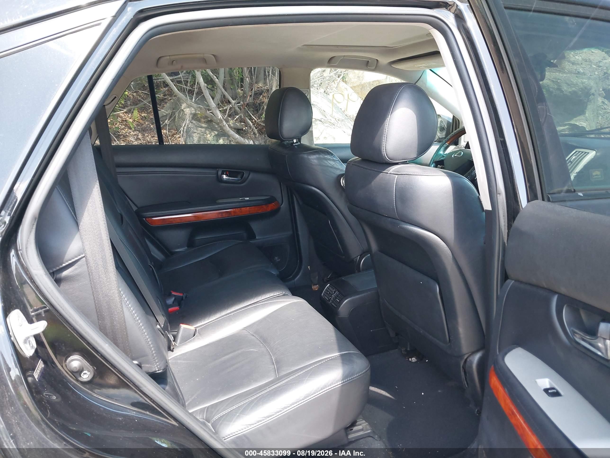 2008 Lexus Rx 350   Black vin: 2T2HK31U78C070771