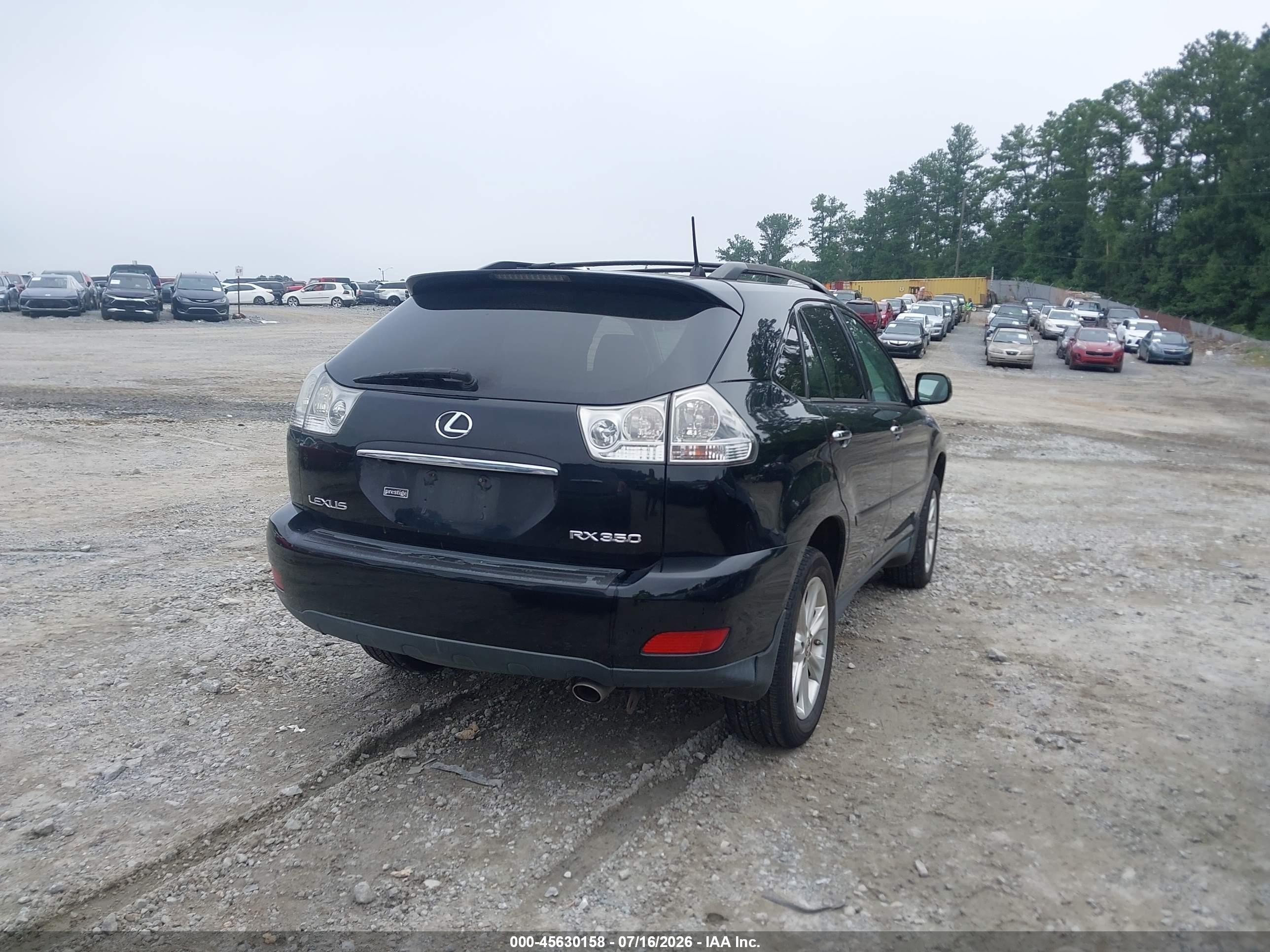 2009 Lexus Rx 350   Black vin: 2T2HK31U79C108694