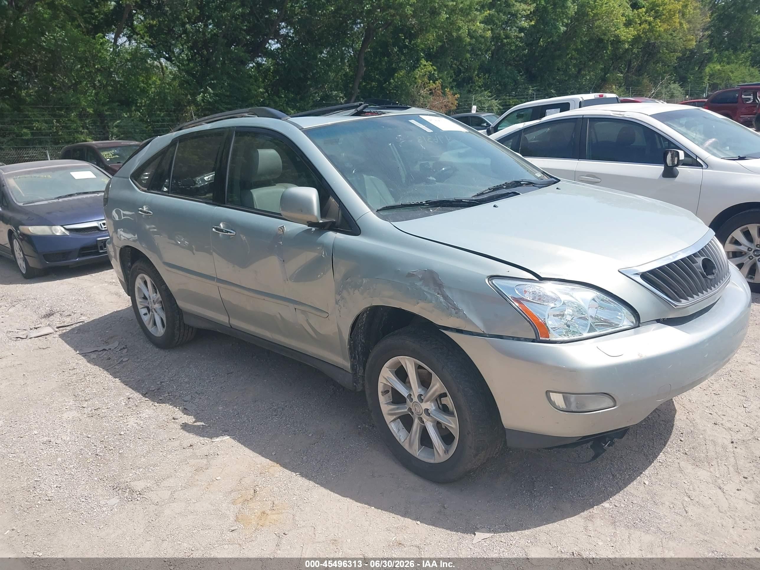2009 Lexus Rx 350   Blue vin: 2T2HK31U79C134292